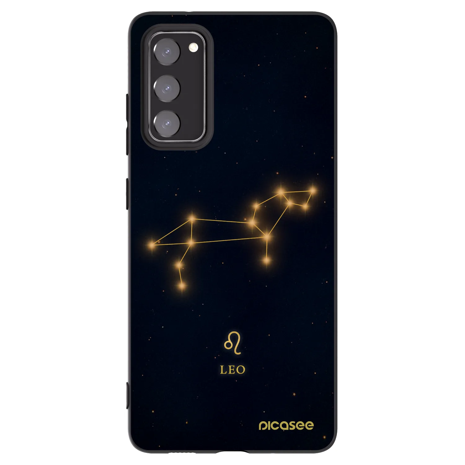 Picasee silikonowe czarne etui na Samsung Galaxy S20 FE - LEO