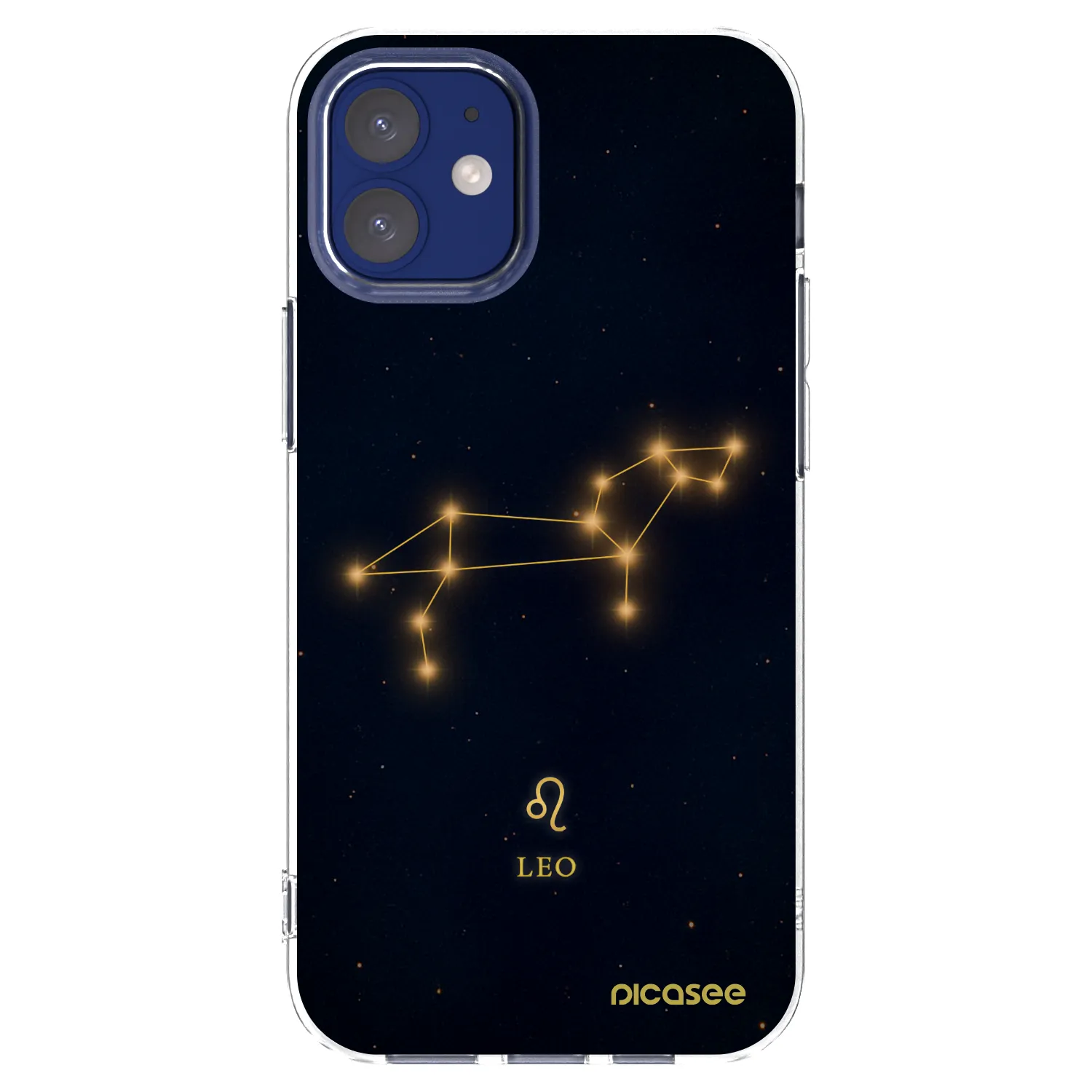 Picasee silikonowe przeźroczyste etui na Apple iPhone 12 mini - LEO