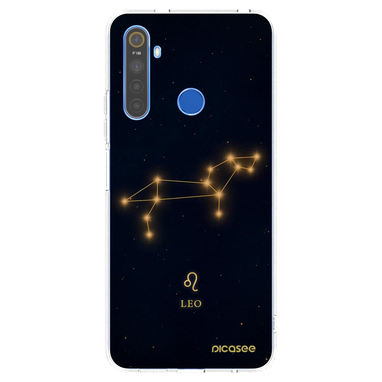 Picasee silikonowe przeźroczyste etui na Realme 5 - LEO