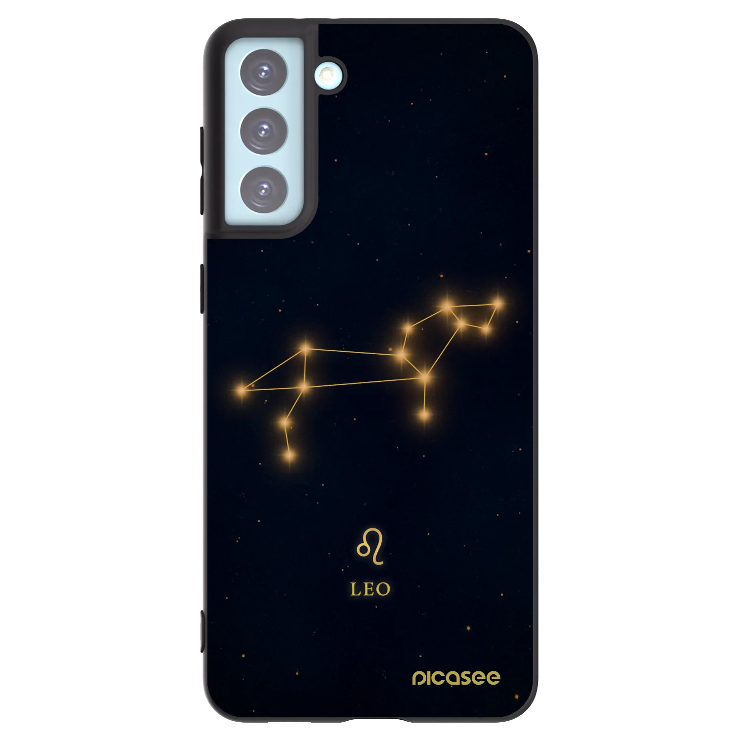 Picasee silikonowe czarne etui na Samsung Galaxy S21+ 5G G996F - LEO