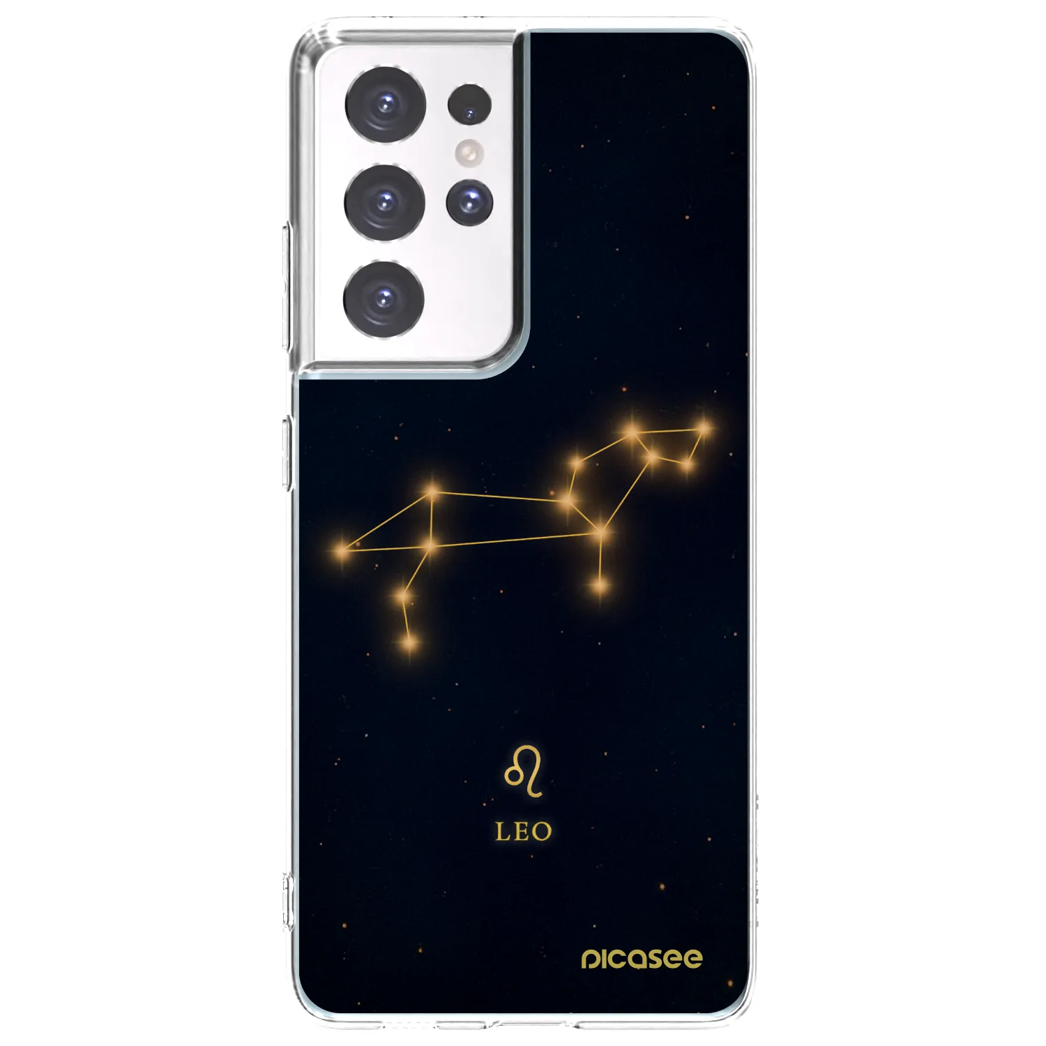 Picasee silikonowe przeźroczyste etui na Samsung Galaxy S21 Ultra 5G G998B - LEO