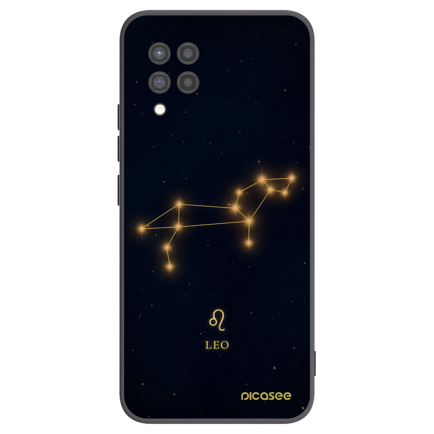 Picasee silikonowe czarne etui na Samsung Galaxy A42 A426B - LEO