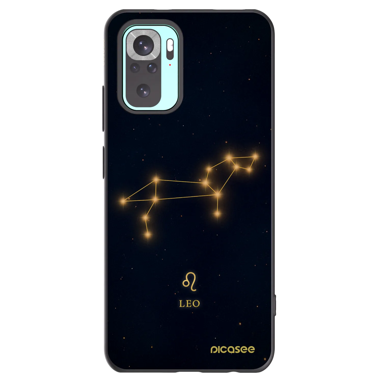 Picasee silikonowe czarne etui na Xiaomi Redmi Note 10 Pro - LEO