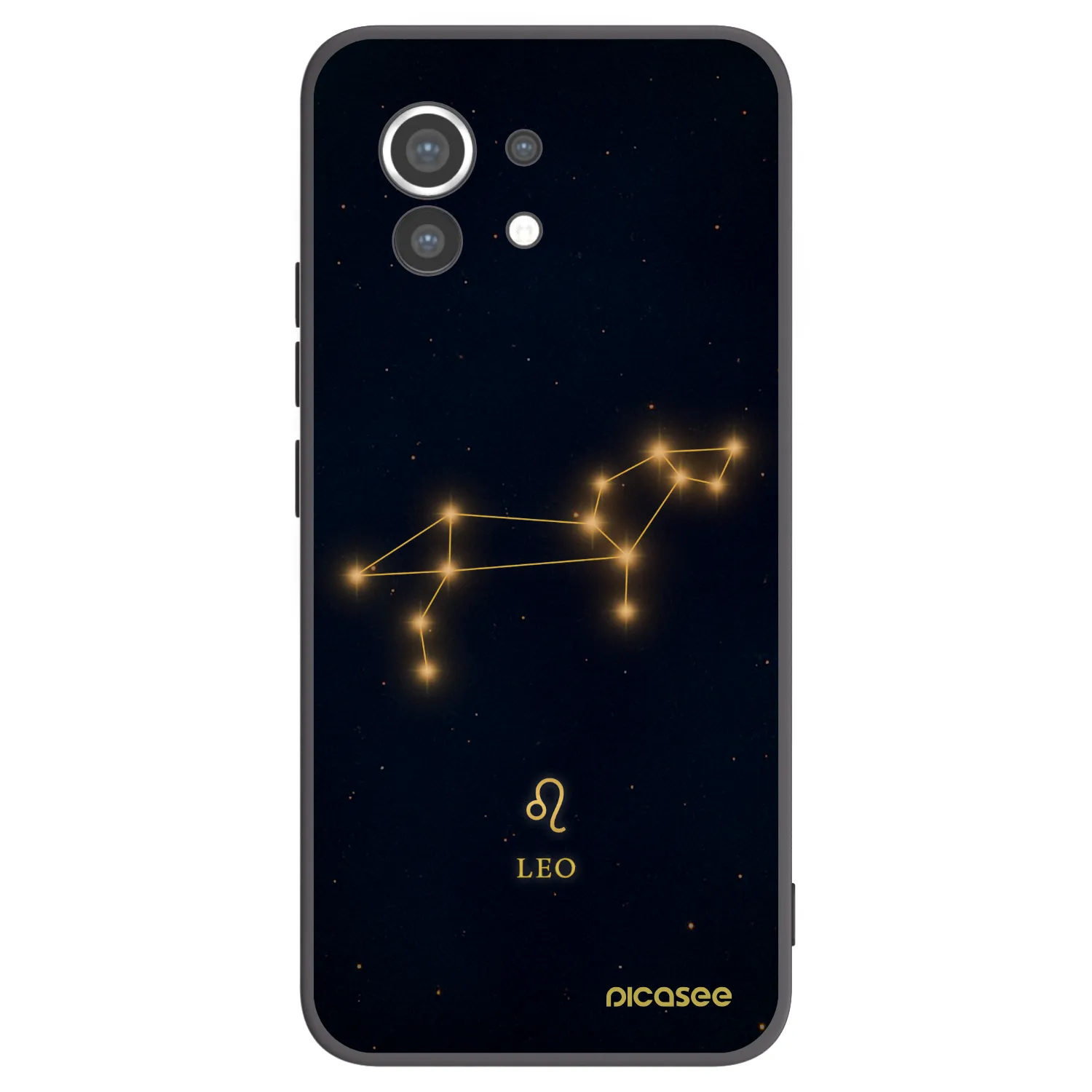 Picasee silikonowe czarne etui na Xiaomi Mi 11 - LEO