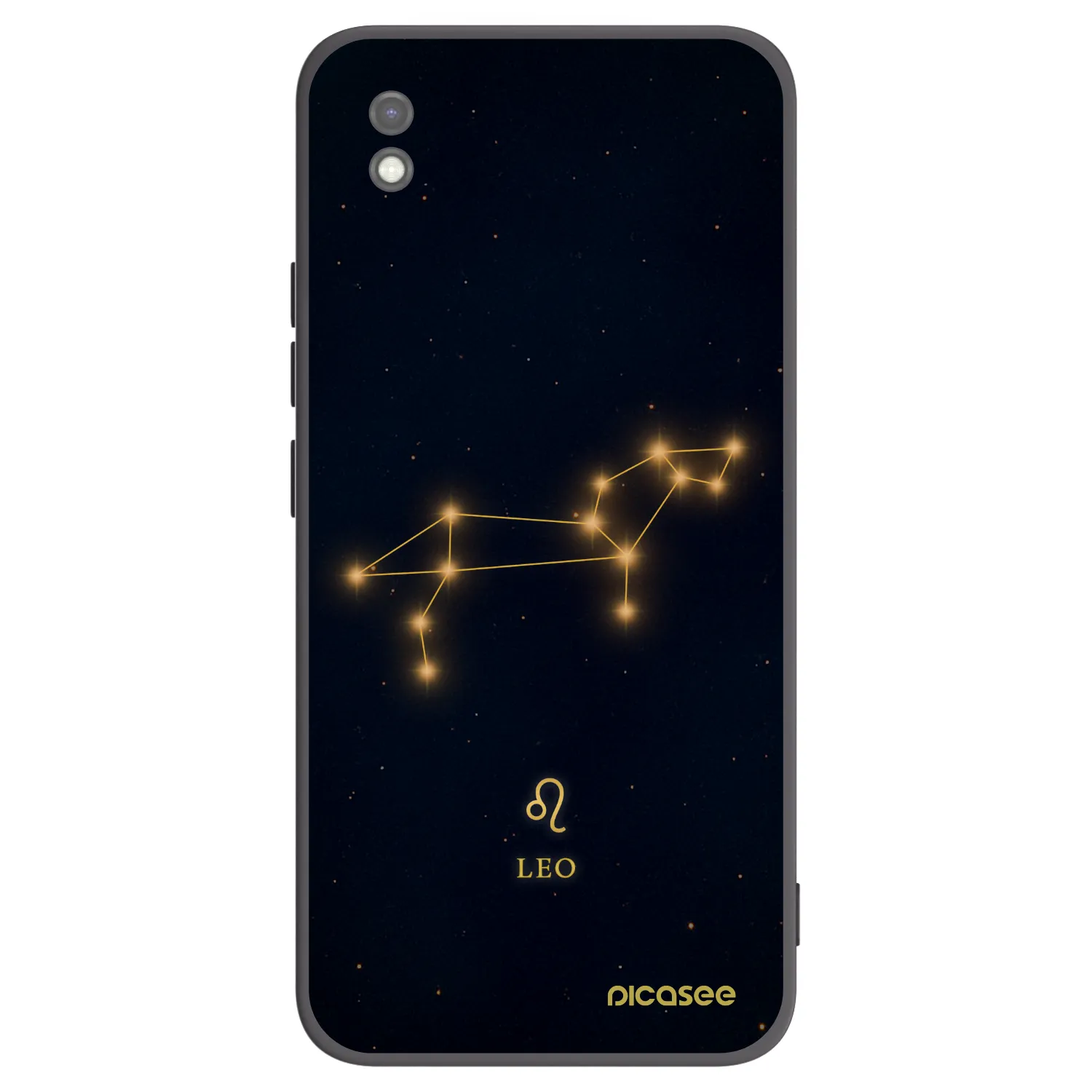 Picasee silikonowe czarne etui na Xiaomi Redmi 9AT - LEO
