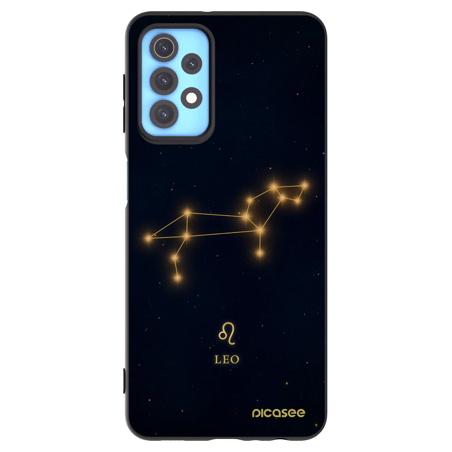 Picasee silikonowe czarne etui na Samsung Galaxy A32 4G SM-A325F - LEO