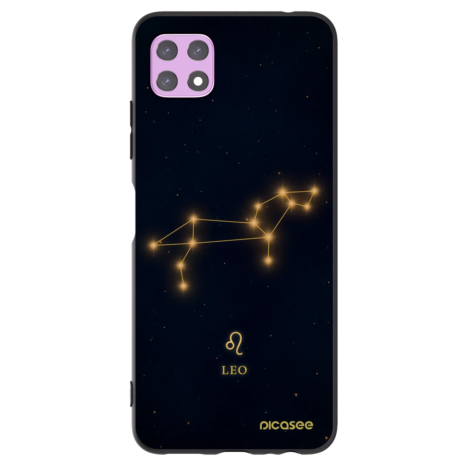 Picasee silikonowe czarne etui na Samsung Galaxy A22 A226B 5G - LEO