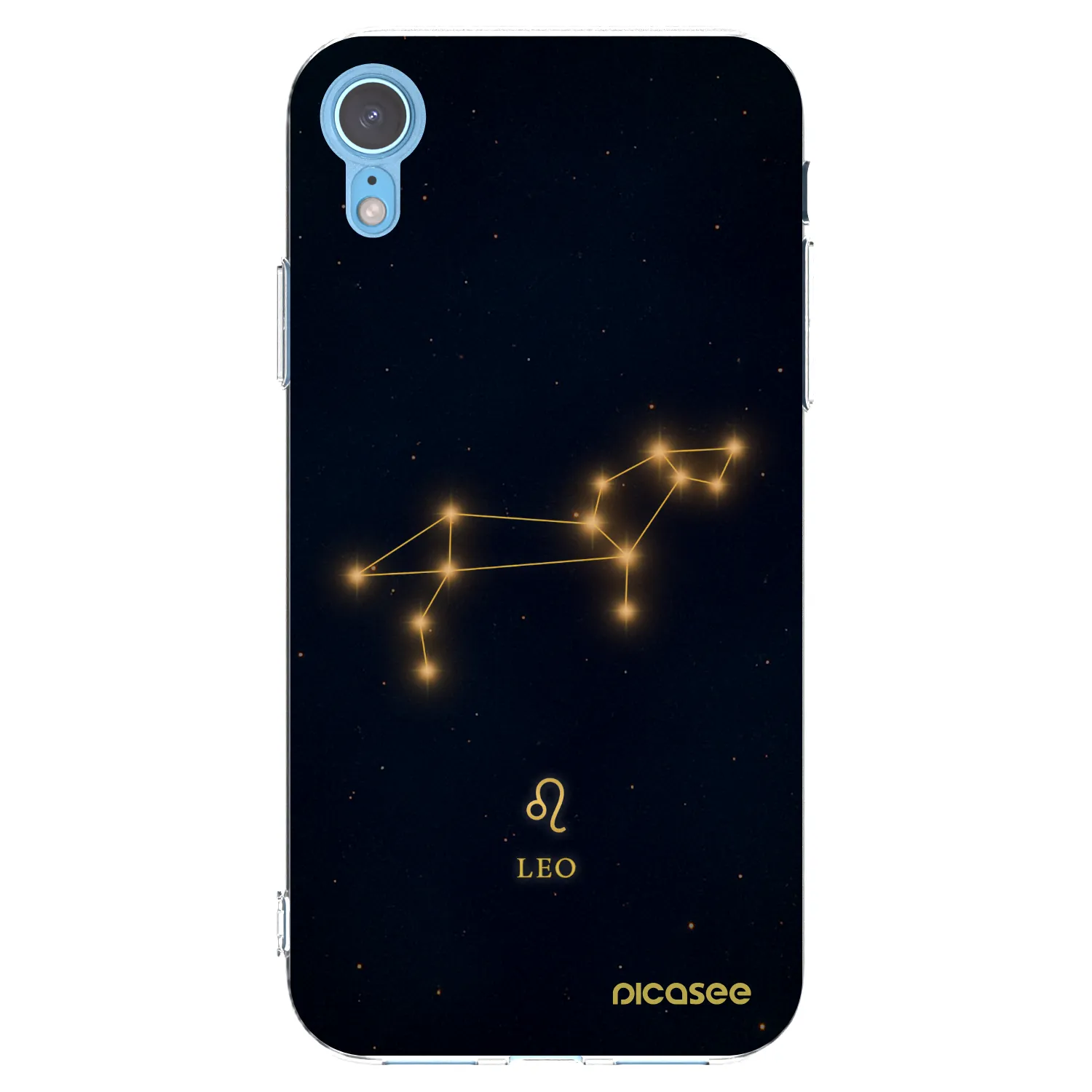 Picasee silikonowe przeźroczyste etui na Apple iPhone XR - LEO