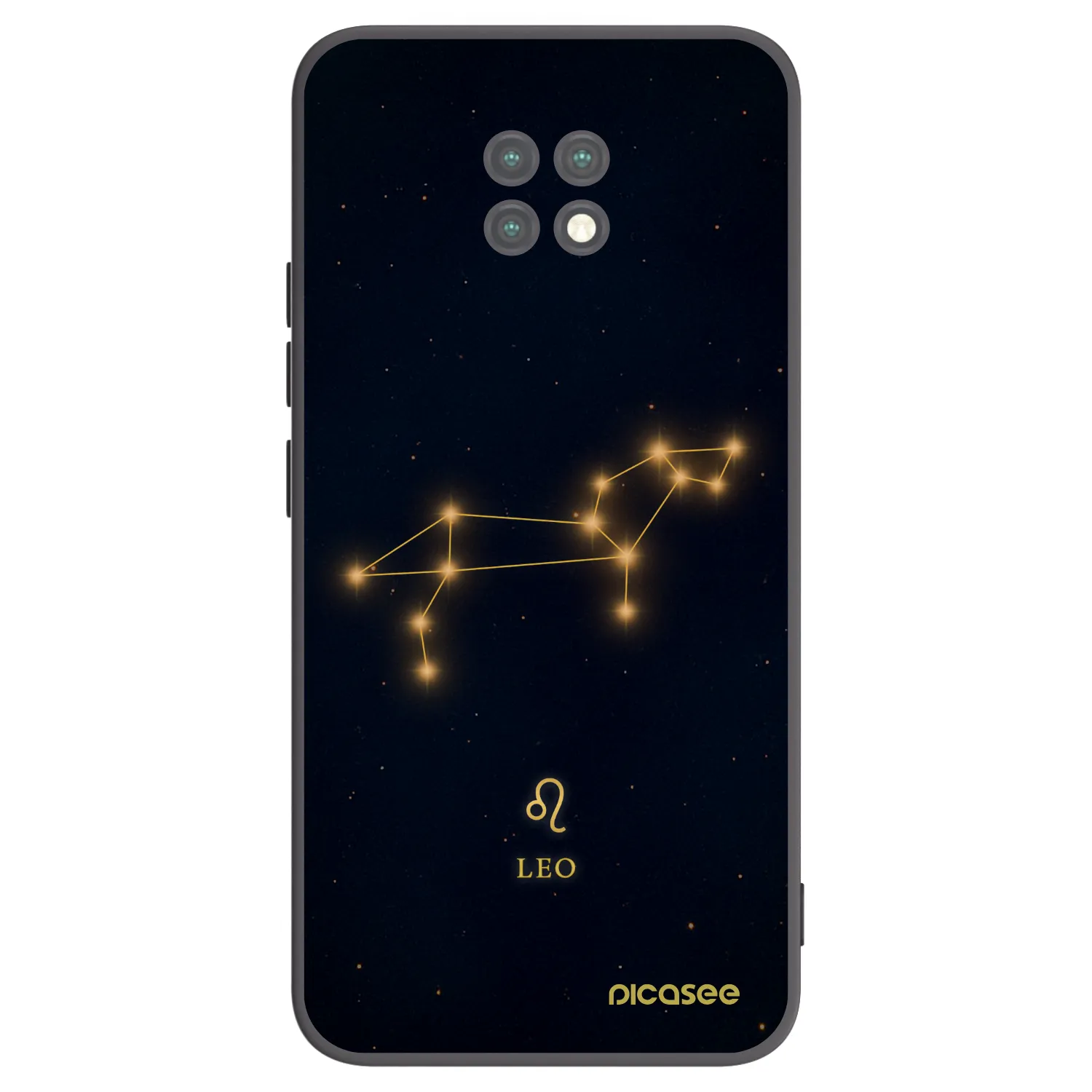 Picasee silikonowe czarne etui na Xiaomi Redmi Note 9T - LEO