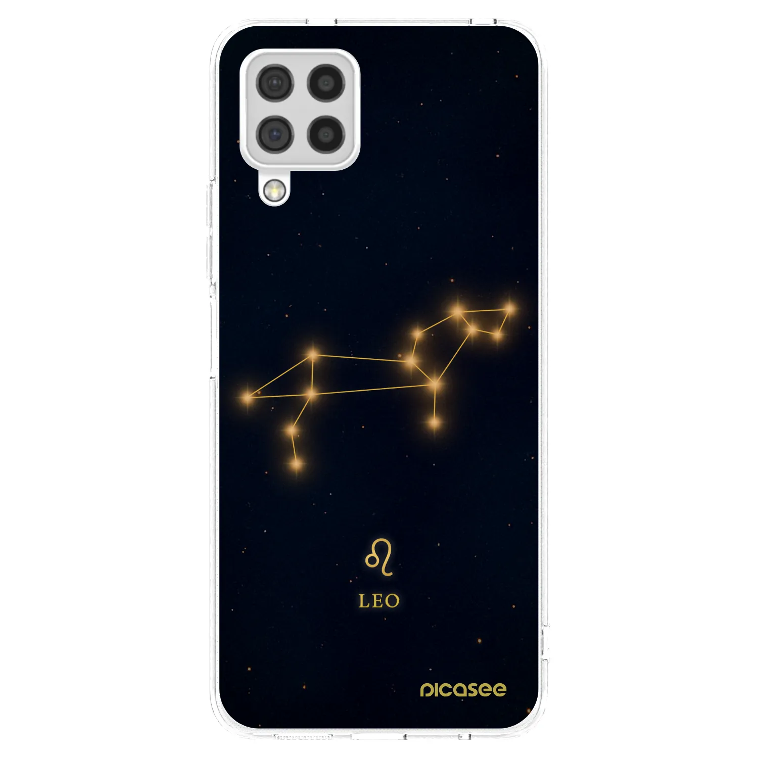 Picasee silikonowe przeźroczyste etui na Samsung Galaxy A22 A225F 4G - LEO