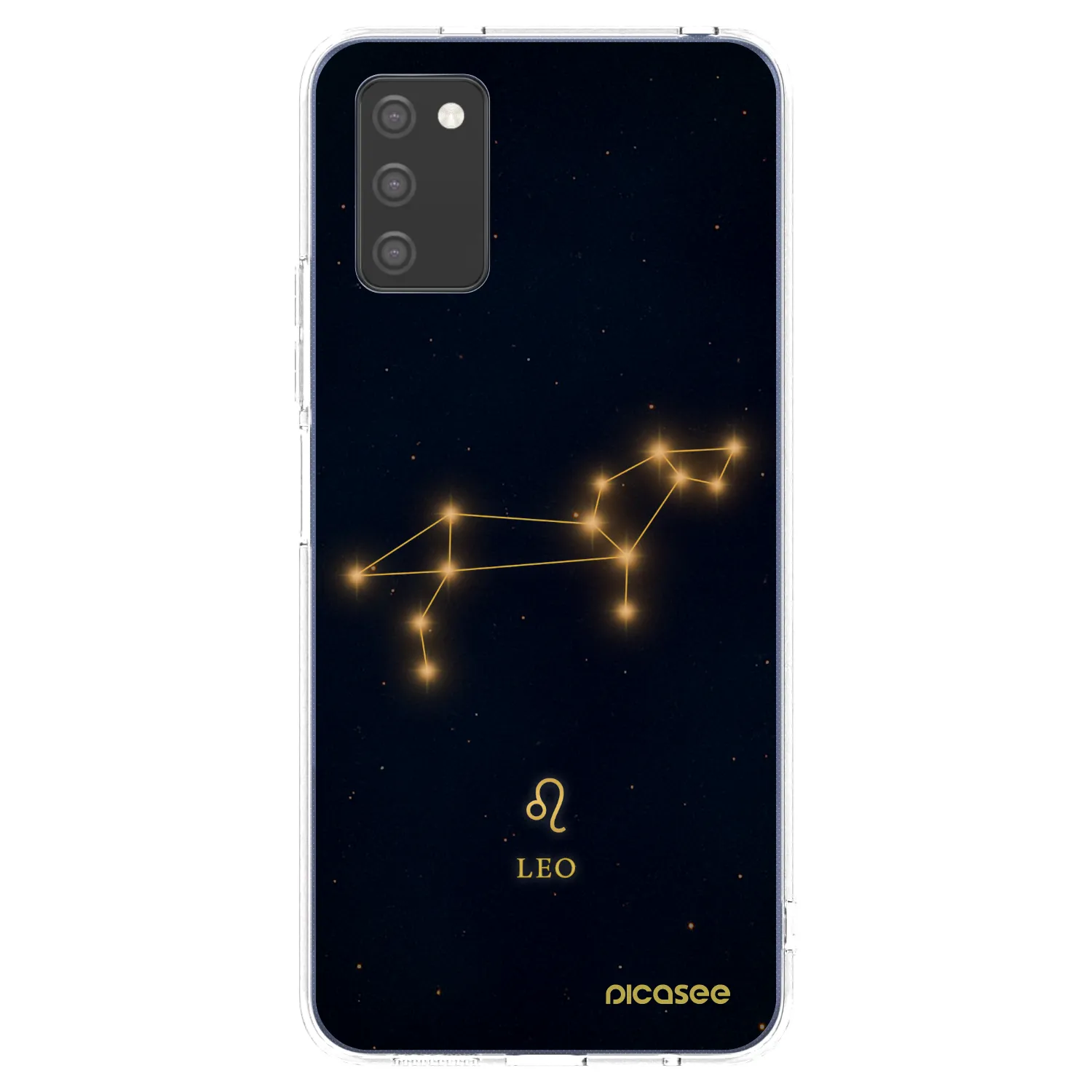 Picasee silikonowe przeźroczyste etui na Samsung Galaxy A03s A037G - LEO