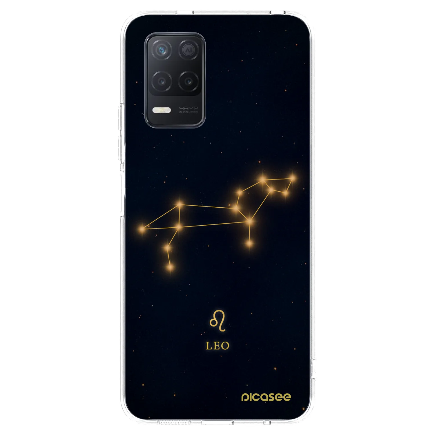 Picasee silikonowe przeźroczyste etui na Realme 8 5G - LEO