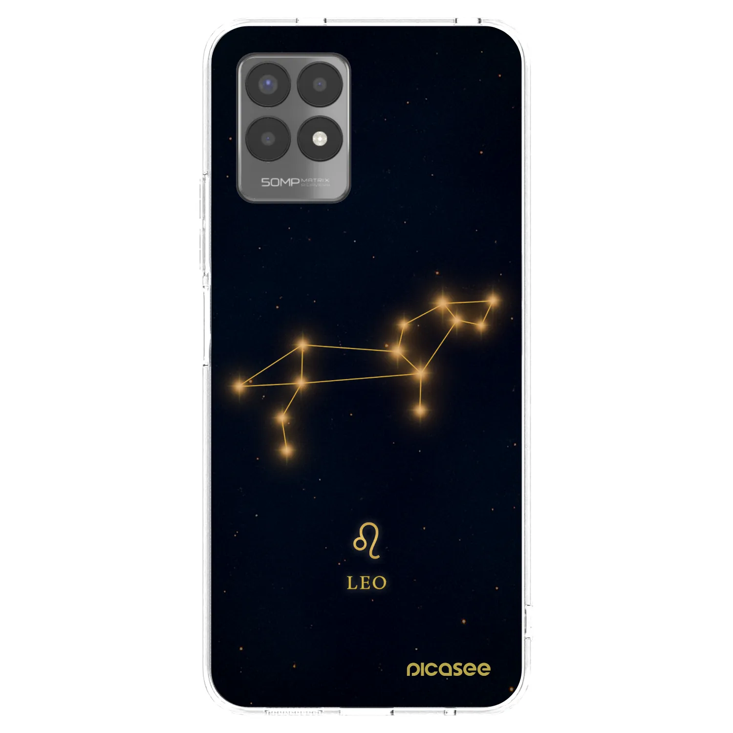 Picasee silikonowe przeźroczyste etui na Realme 8i - LEO