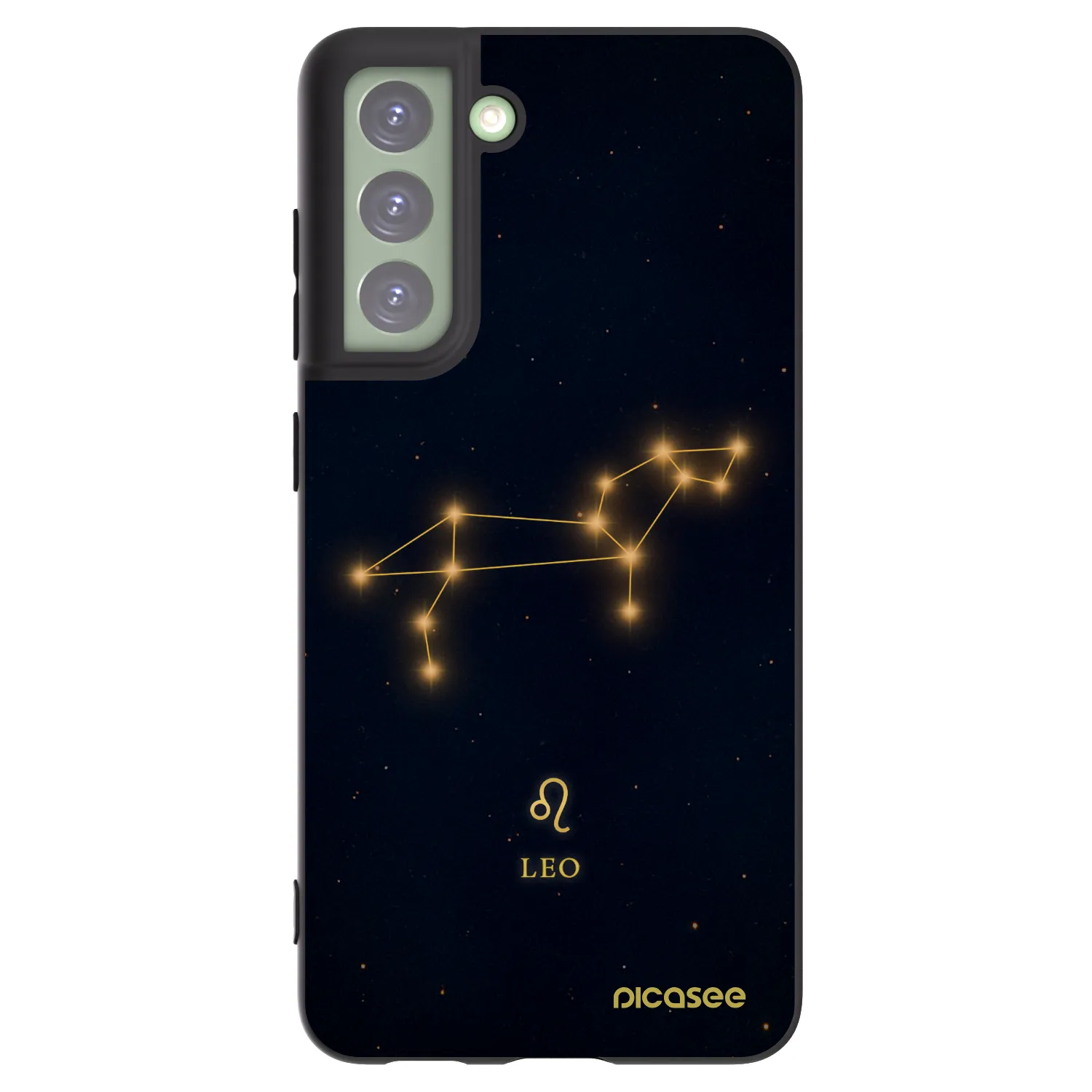 Picasee silikonowe czarne etui na Samsung Galaxy S21 FE 5G - LEO