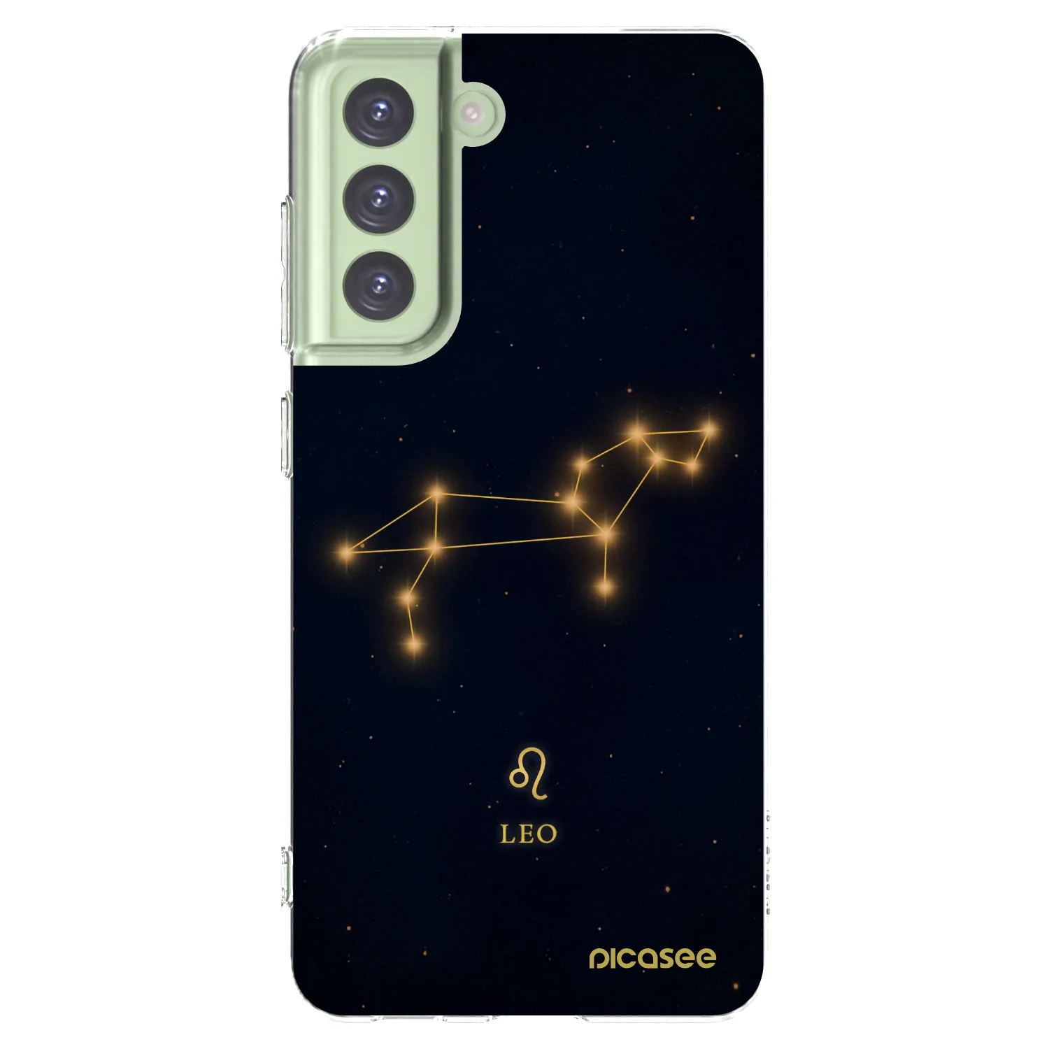 Picasee silikonowe przeźroczyste etui na Samsung Galaxy S21 FE 5G - LEO