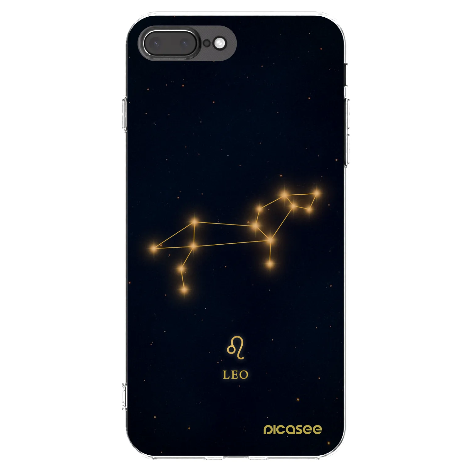 Picasee silikonowe przeźroczyste etui na Apple iPhone 7 Plus - LEO