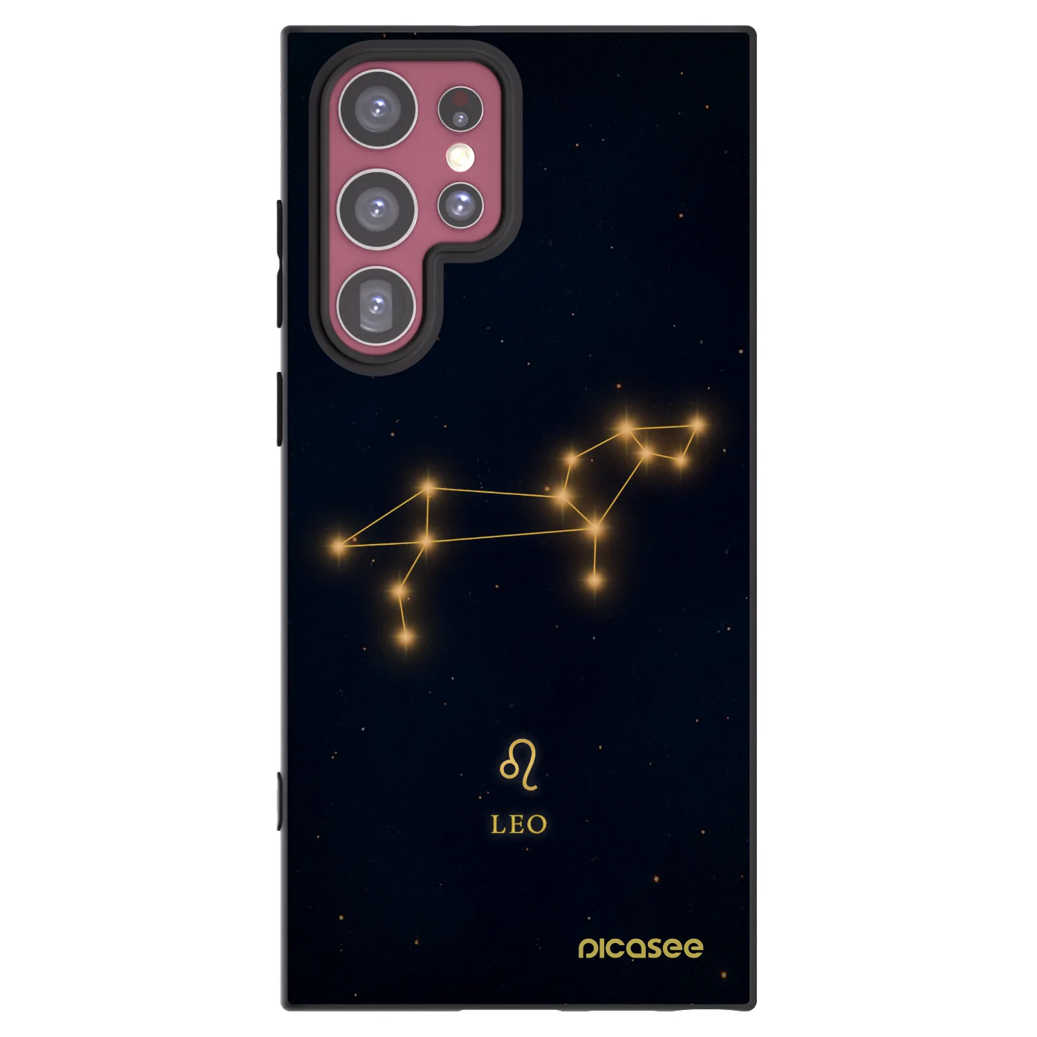 Picasee silikonowe czarne etui na Samsung Galaxy S22 Ultra 5G - LEO