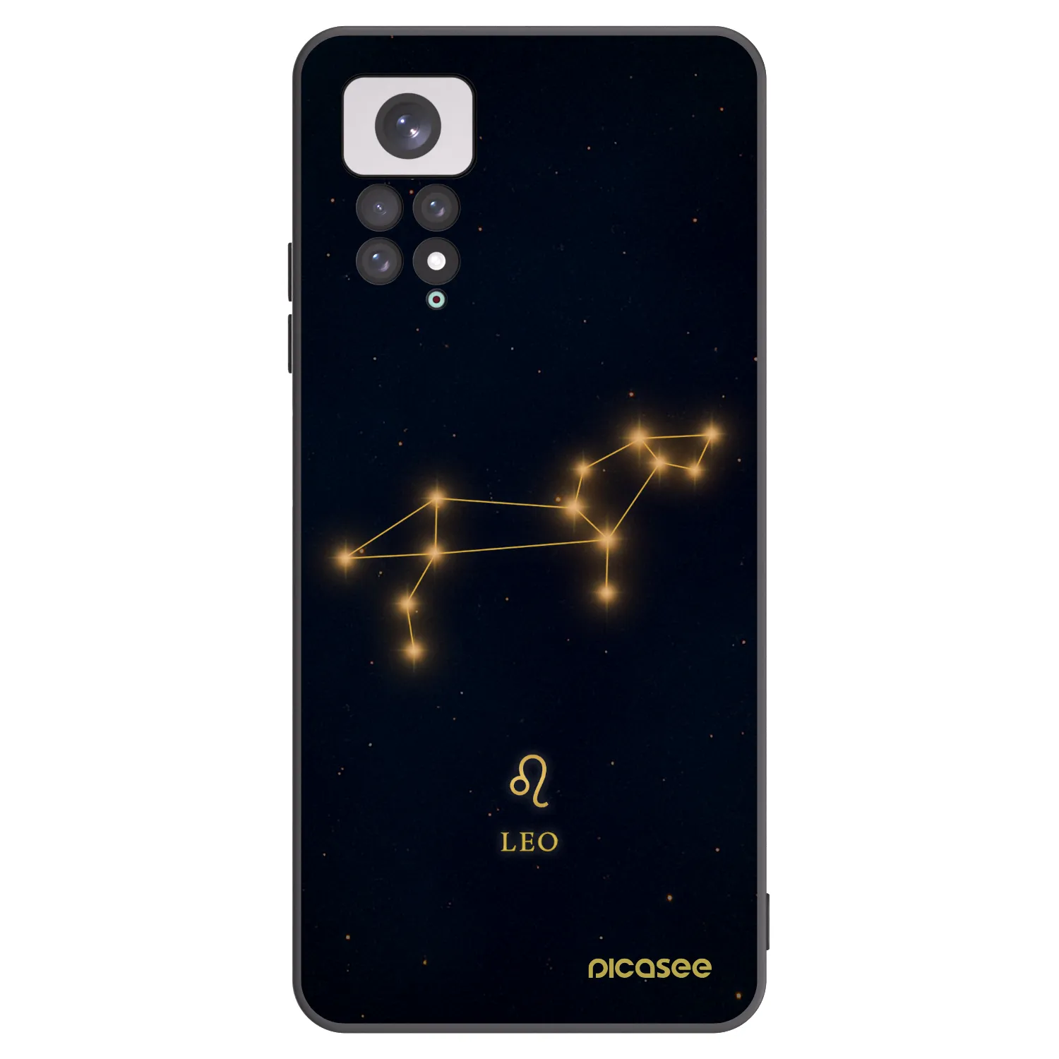 Picasee silikonowe czarne etui na Xiaomi Redmi Note 11 - LEO