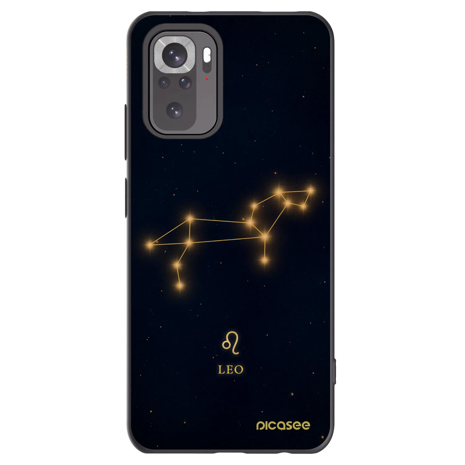 Picasee silikonowe czarne etui na Xiaomi Redmi Note 11S 4G - LEO