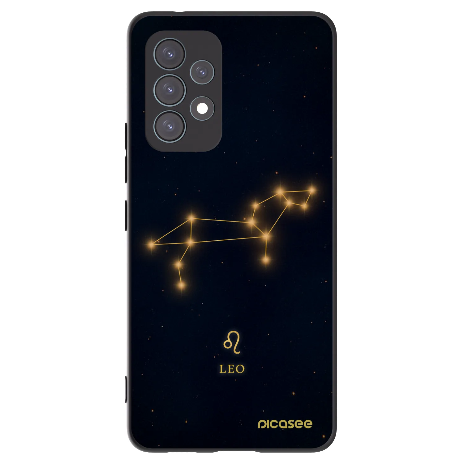 Picasee silikonowe czarne etui na Samsung Galaxy A53 5G A536 - LEO