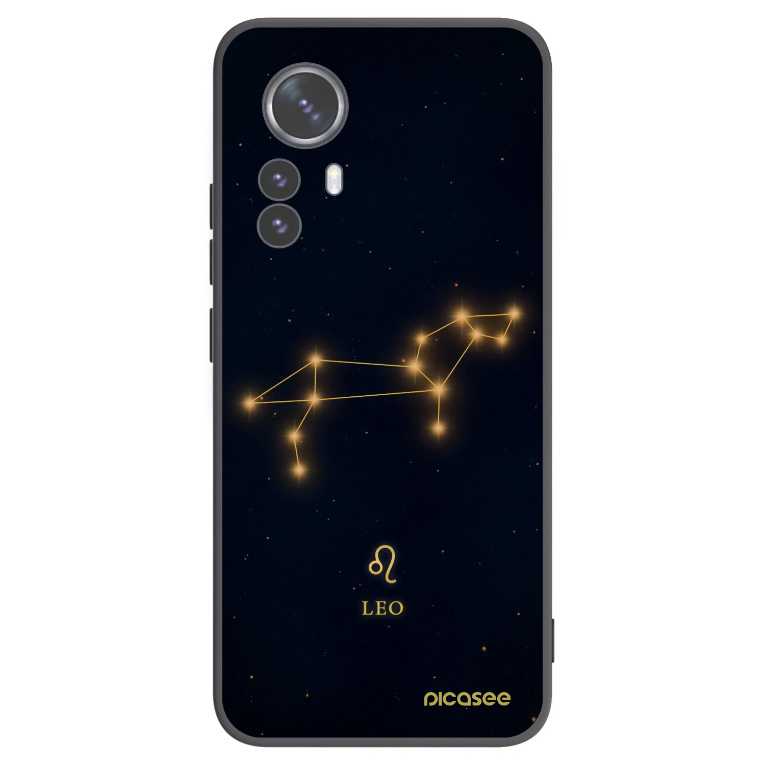 Picasee silikonowe czarne etui na Xiaomi 12 Pro - LEO