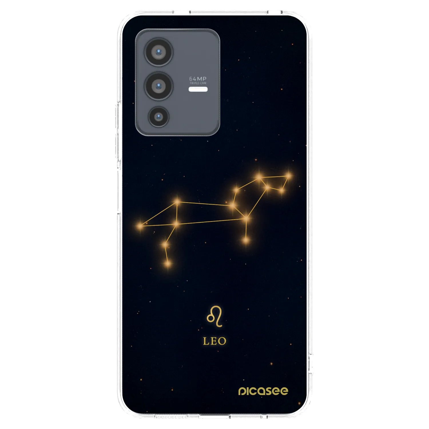 Picasee silikonowe przeźroczyste etui na Vivo V23 5G - LEO