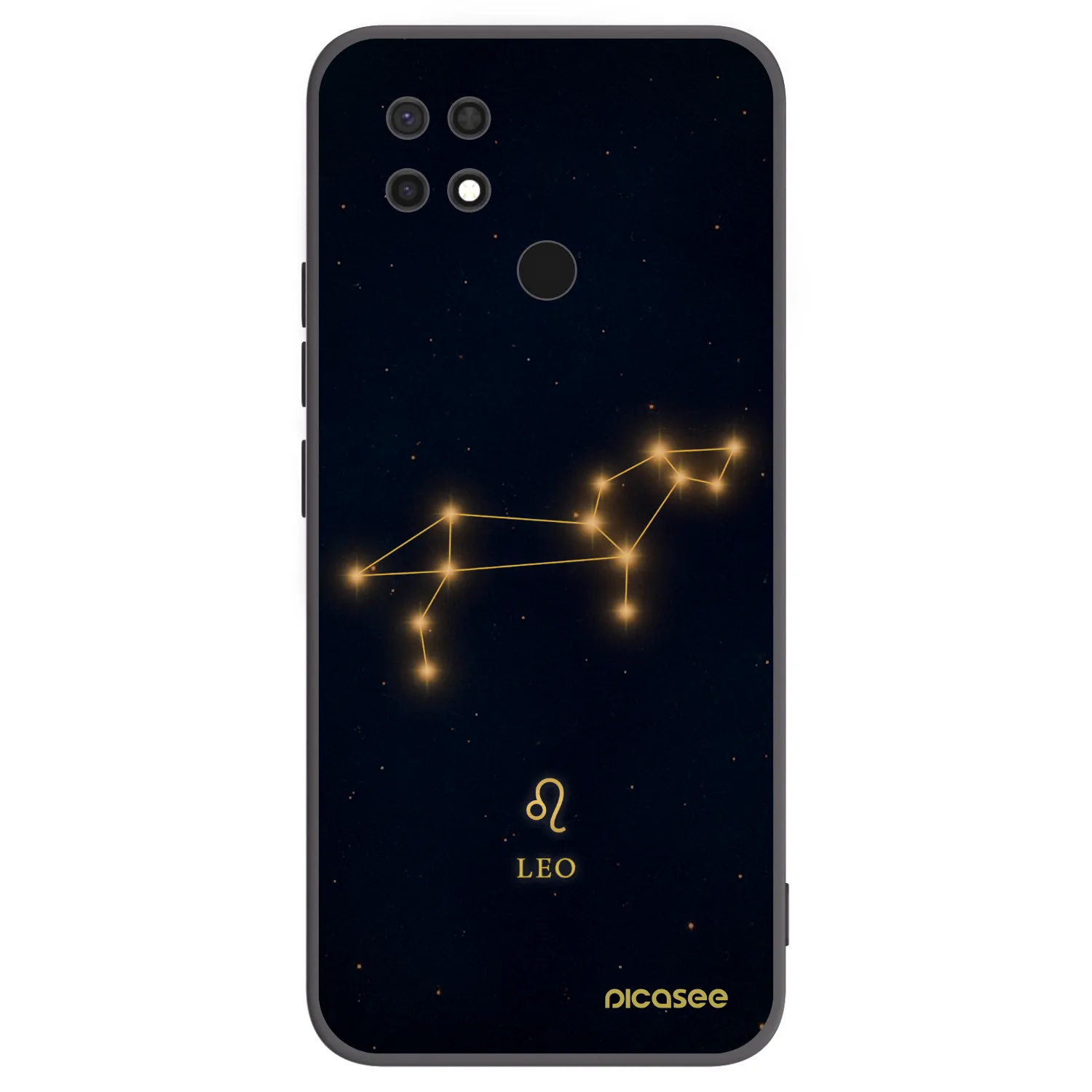 Picasee silikonowe czarne etui na Xiaomi Redmi 10C - LEO