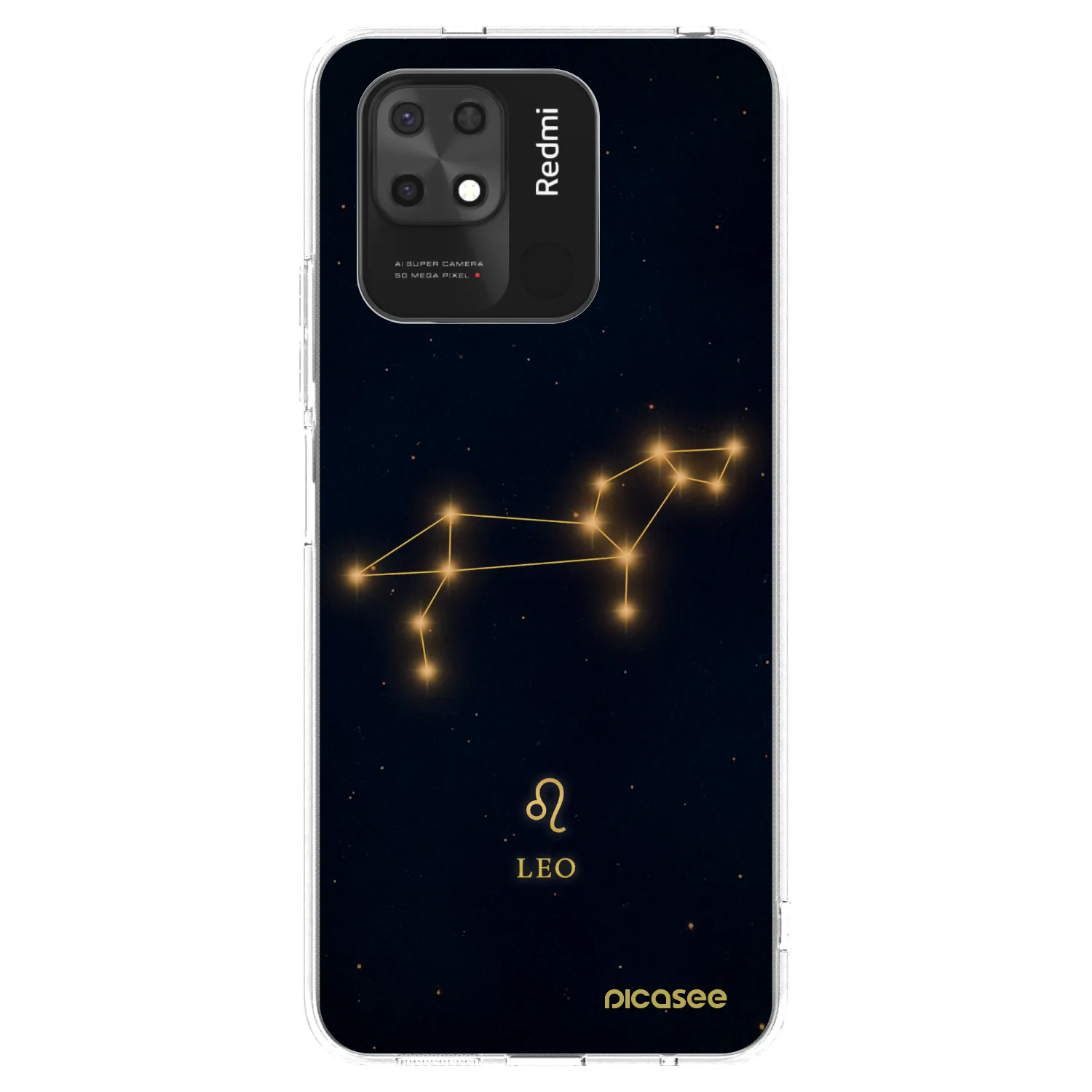Picasee silikonowe przeźroczyste etui na Xiaomi Redmi 10C - LEO