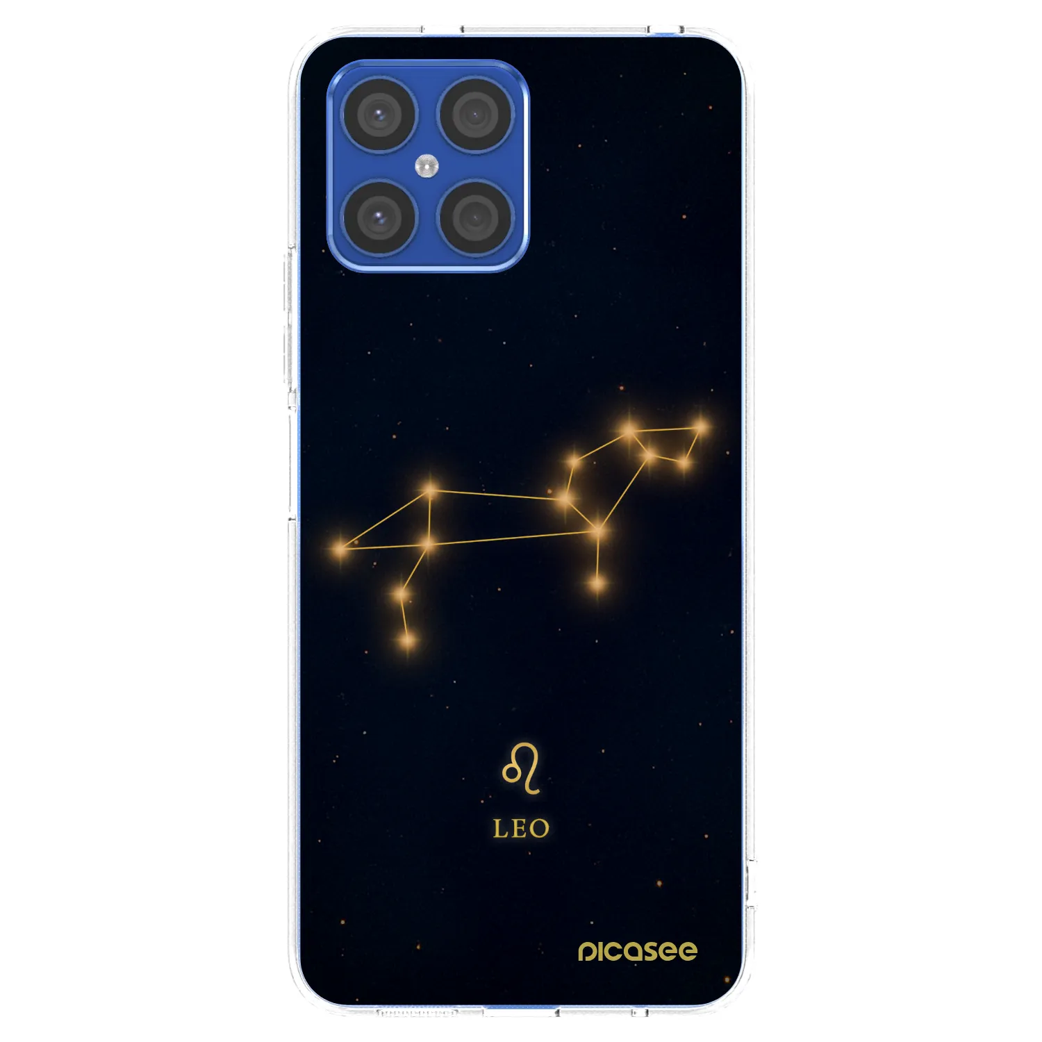 Picasee silikonowe przeźroczyste etui na Honor X8 4G - LEO