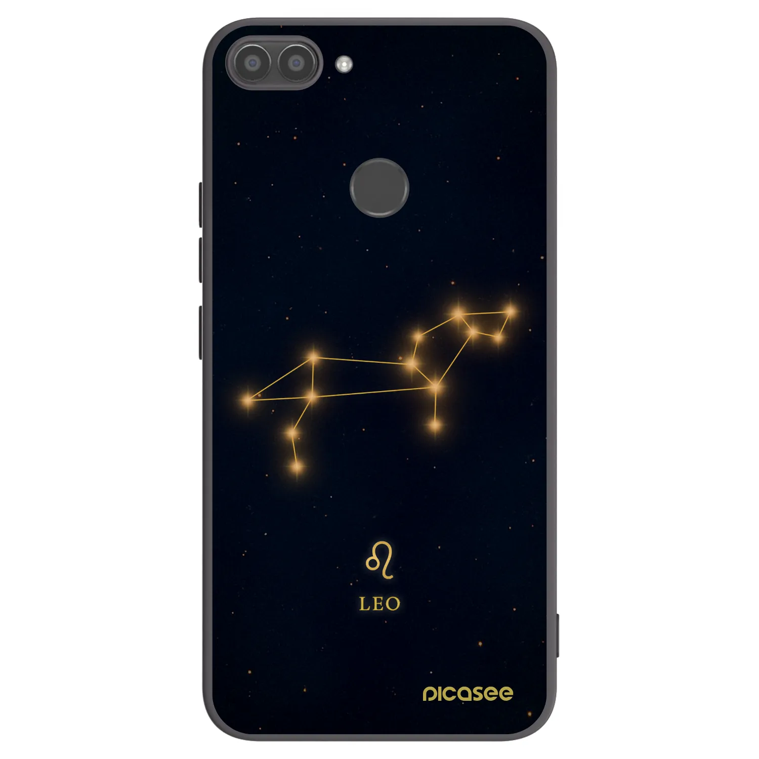 Picasee silikonowe czarne etui na Huawei P Smart - LEO