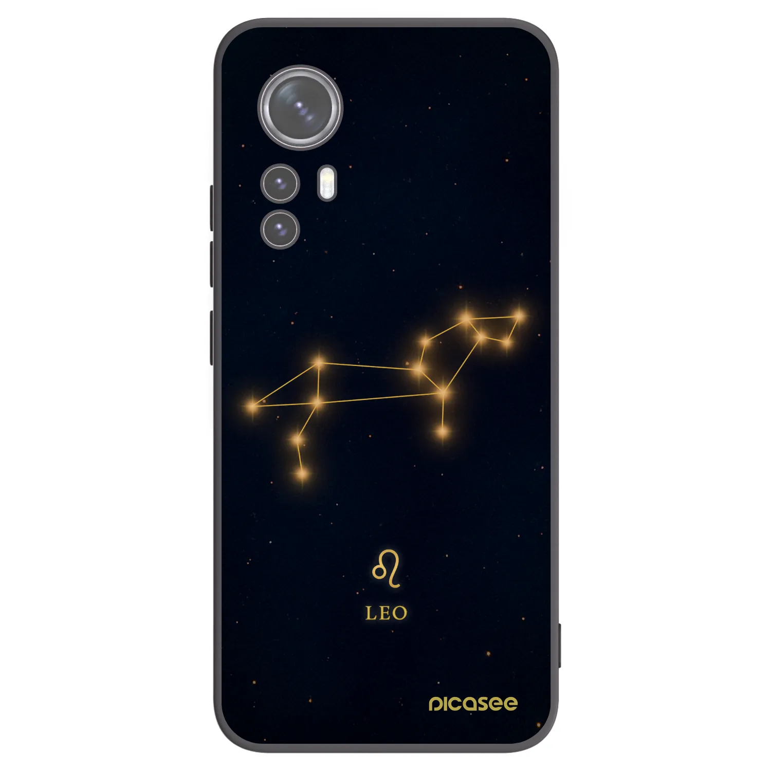 Picasee silikonowe czarne etui na Xiaomi 12X - LEO
