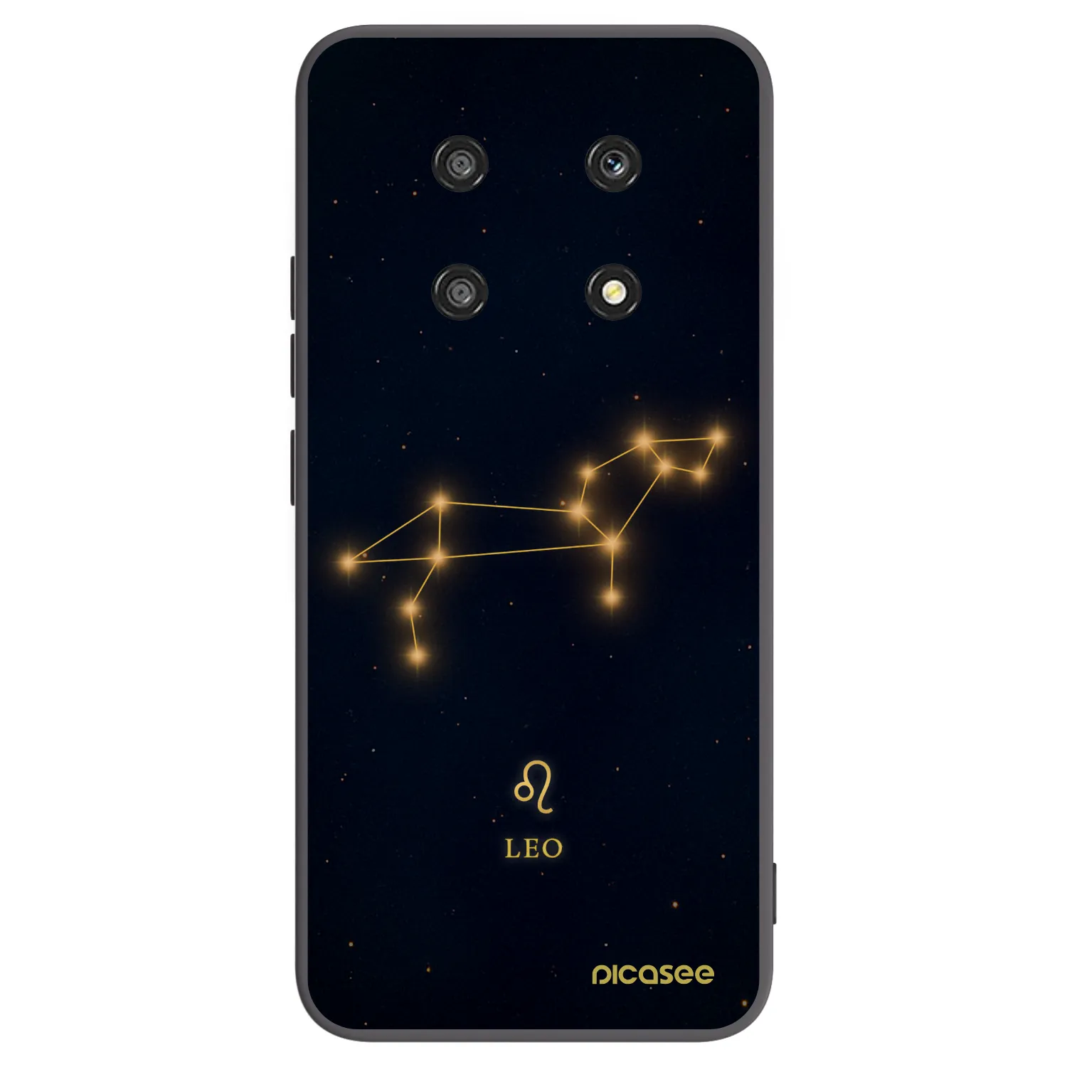 Picasee silikonowe czarne etui na Honor Magic4 Lite 5G - LEO