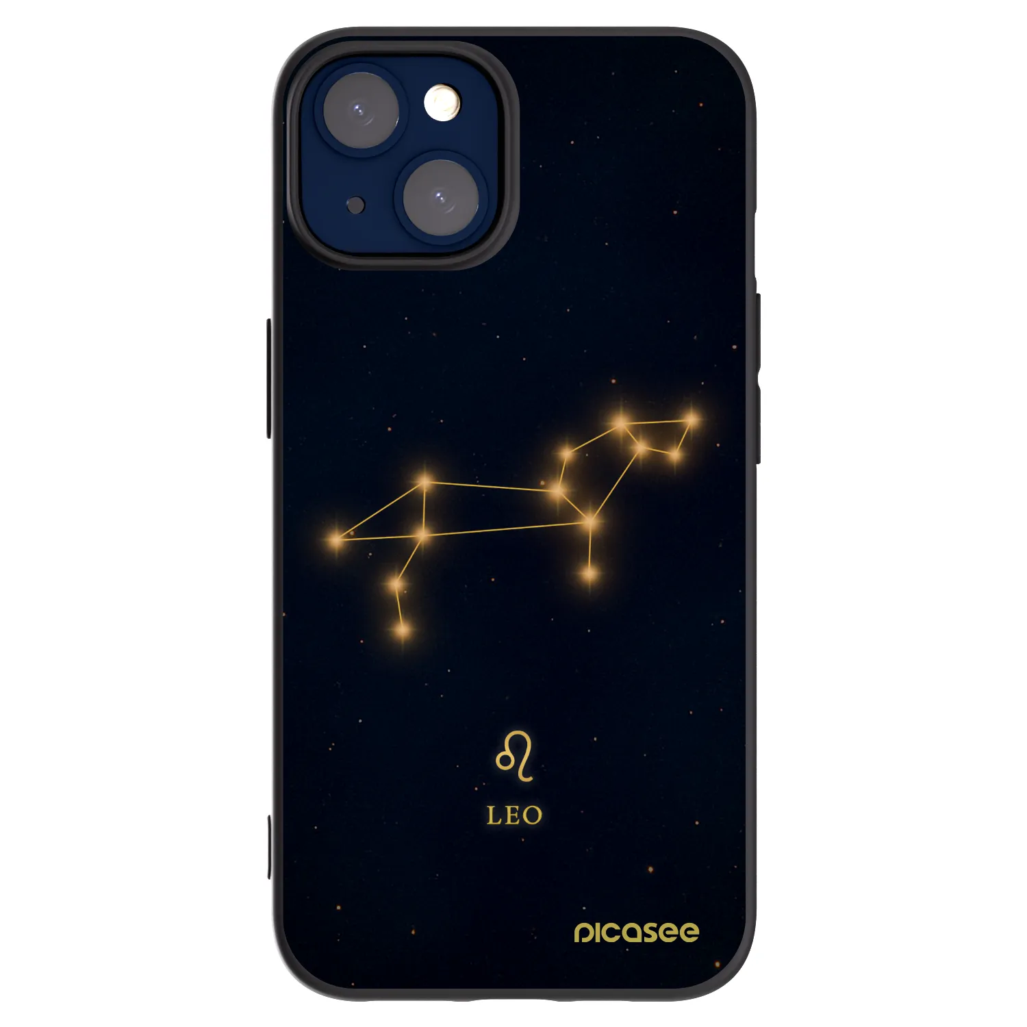 Picasee silikonowe czarne etui na Apple iPhone 14 - LEO