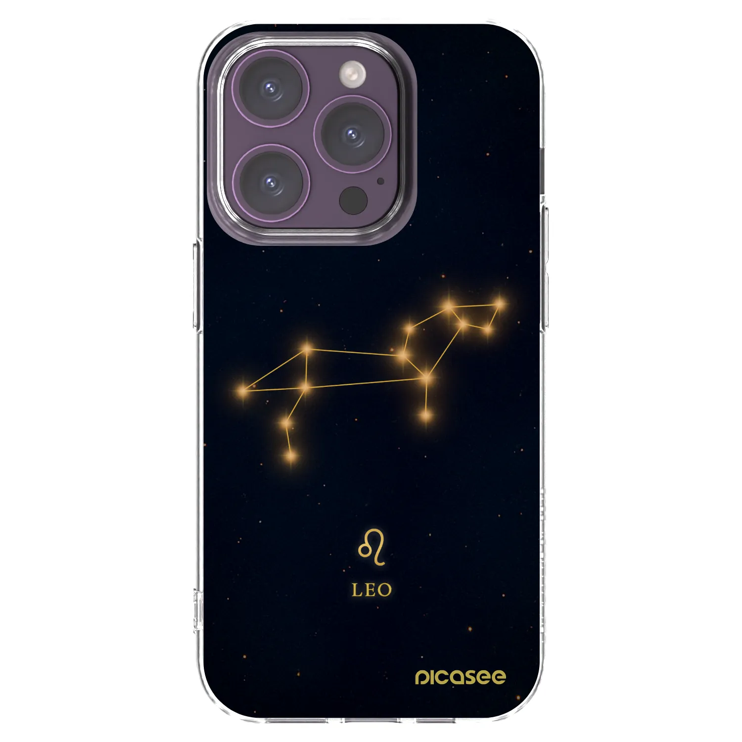 Picasee silikonowe przeźroczyste etui na Apple iPhone 14 Pro - LEO