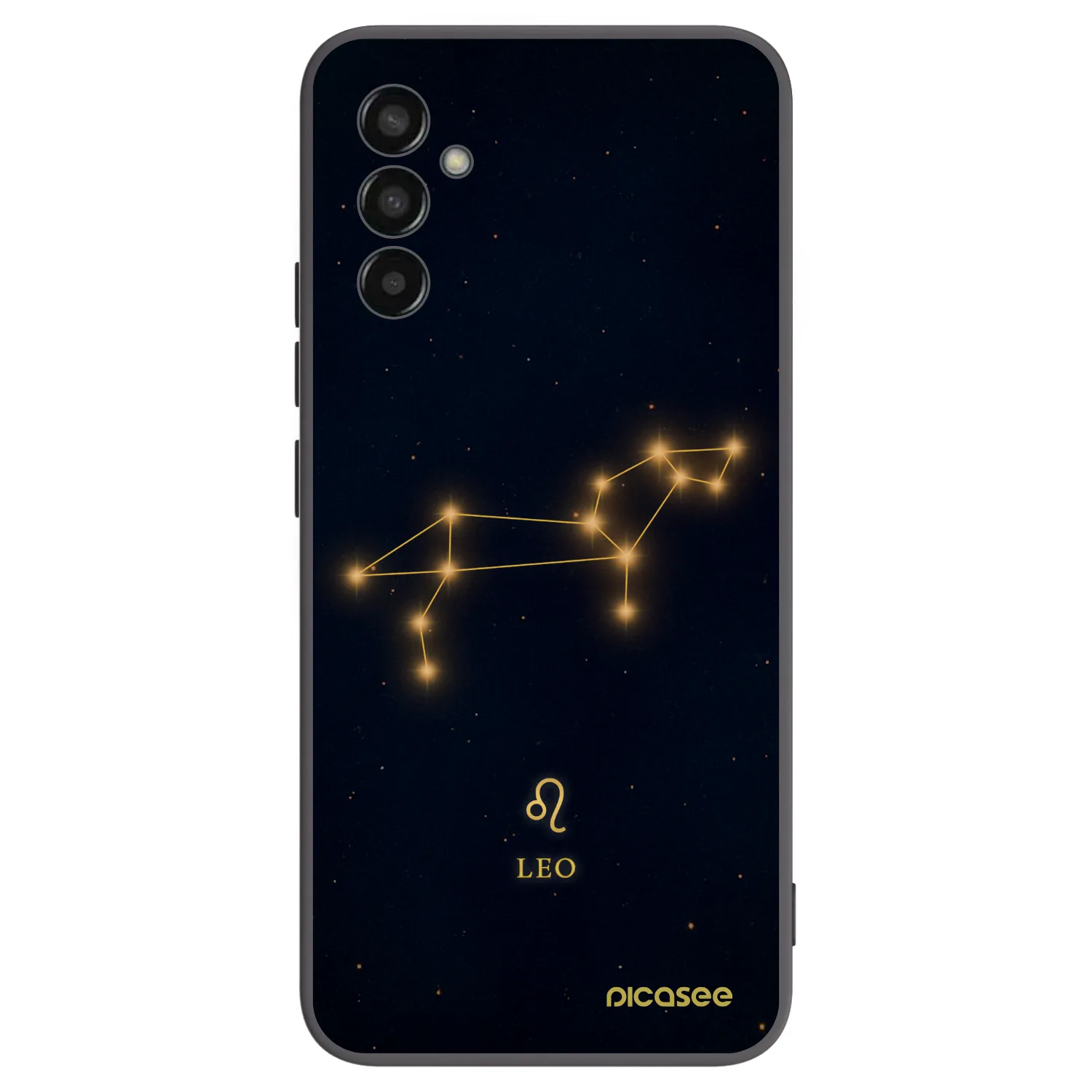 Picasee silikonowe czarne etui na Samsung Galaxy M13 M135F - LEO