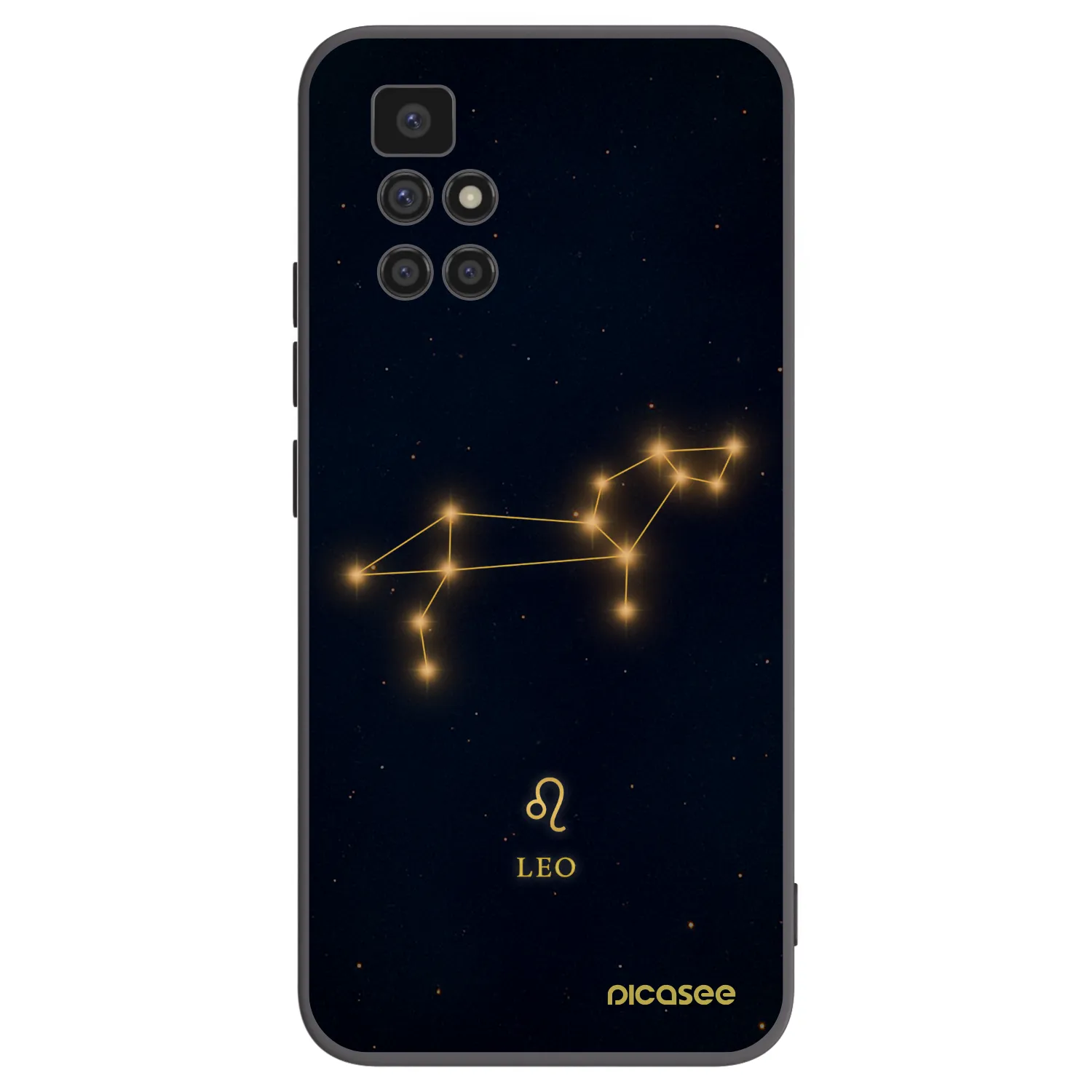 Picasee silikonowe czarne etui na Xiaomi Redmi 10 (2022) - LEO