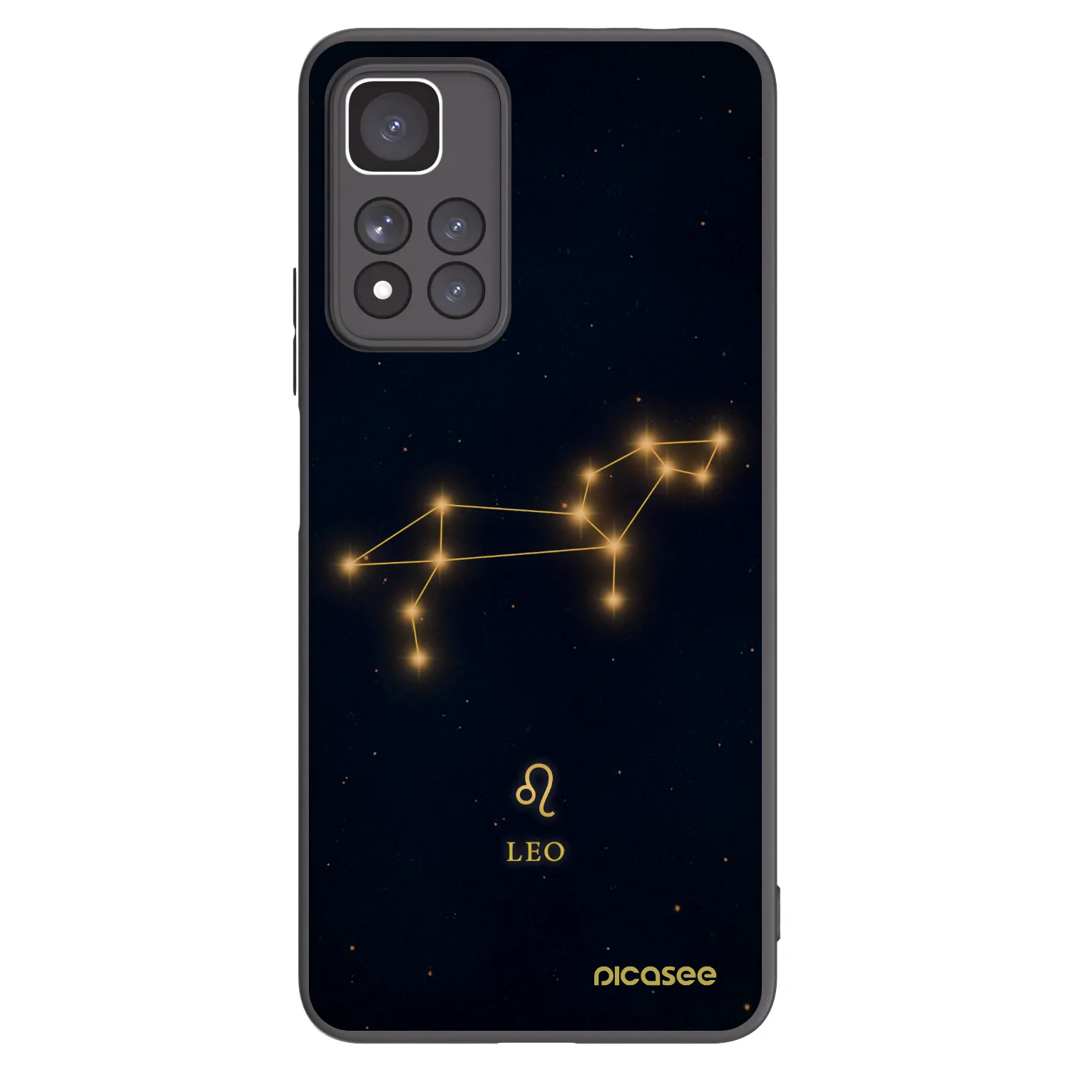 Picasee silikonowe czarne etui na Xiaomi Redmi Note 11 Pro+ 5G - LEO