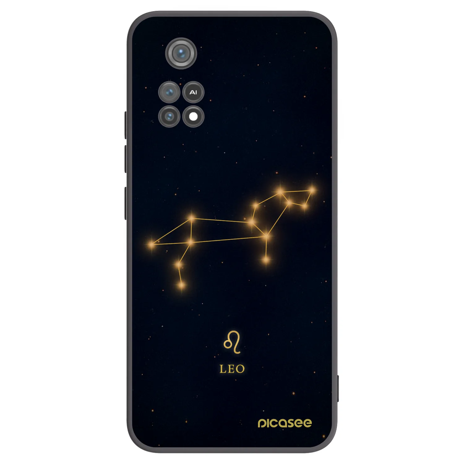 Picasee silikonowe czarne etui na Xiaomi Poco M4 Pro - LEO