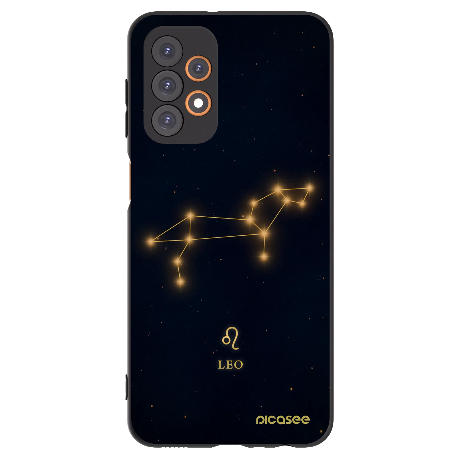 Picasee silikonowe czarne etui na Samsung Galaxy A23 A236B 5G - LEO