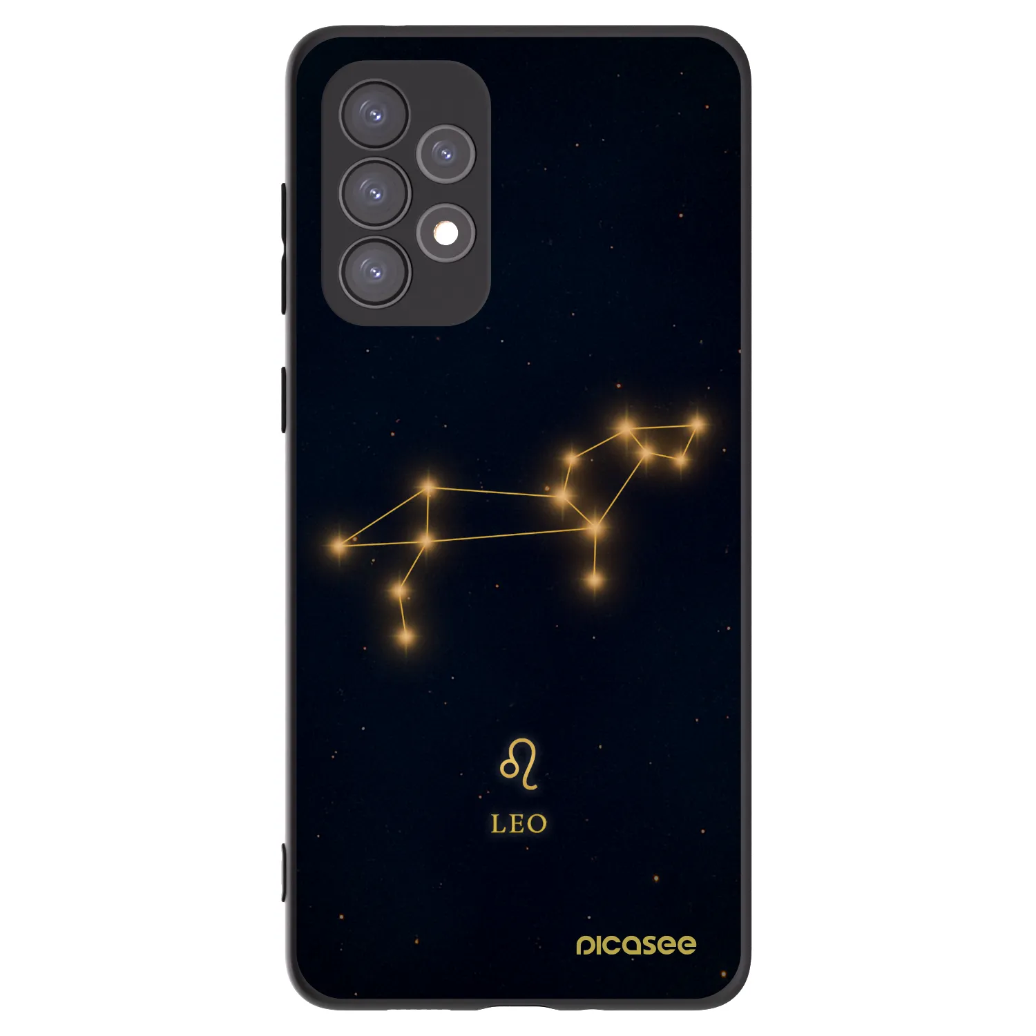 Picasee silikonowe czarne etui na Samsung Galaxy A73 5G - LEO