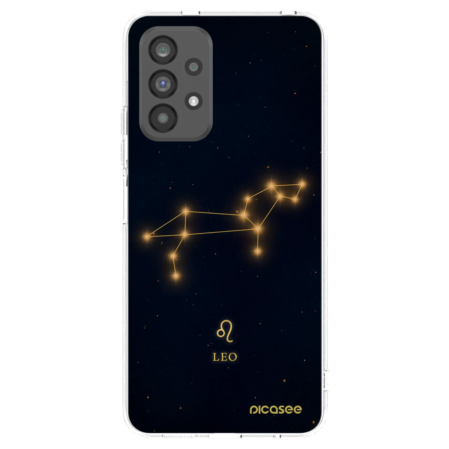 Picasee silikonowe przeźroczyste etui na Samsung Galaxy A73 5G - LEO