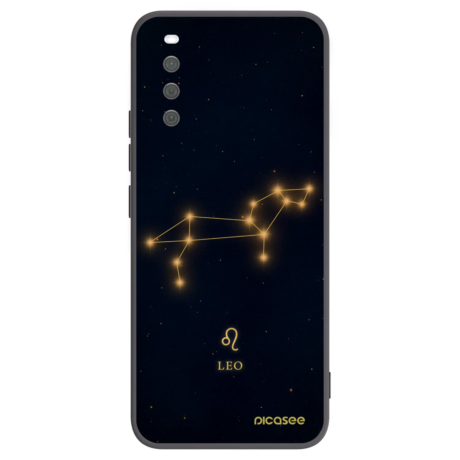 Picasee silikonowe czarne etui na Sony Xperia 10 III - LEO