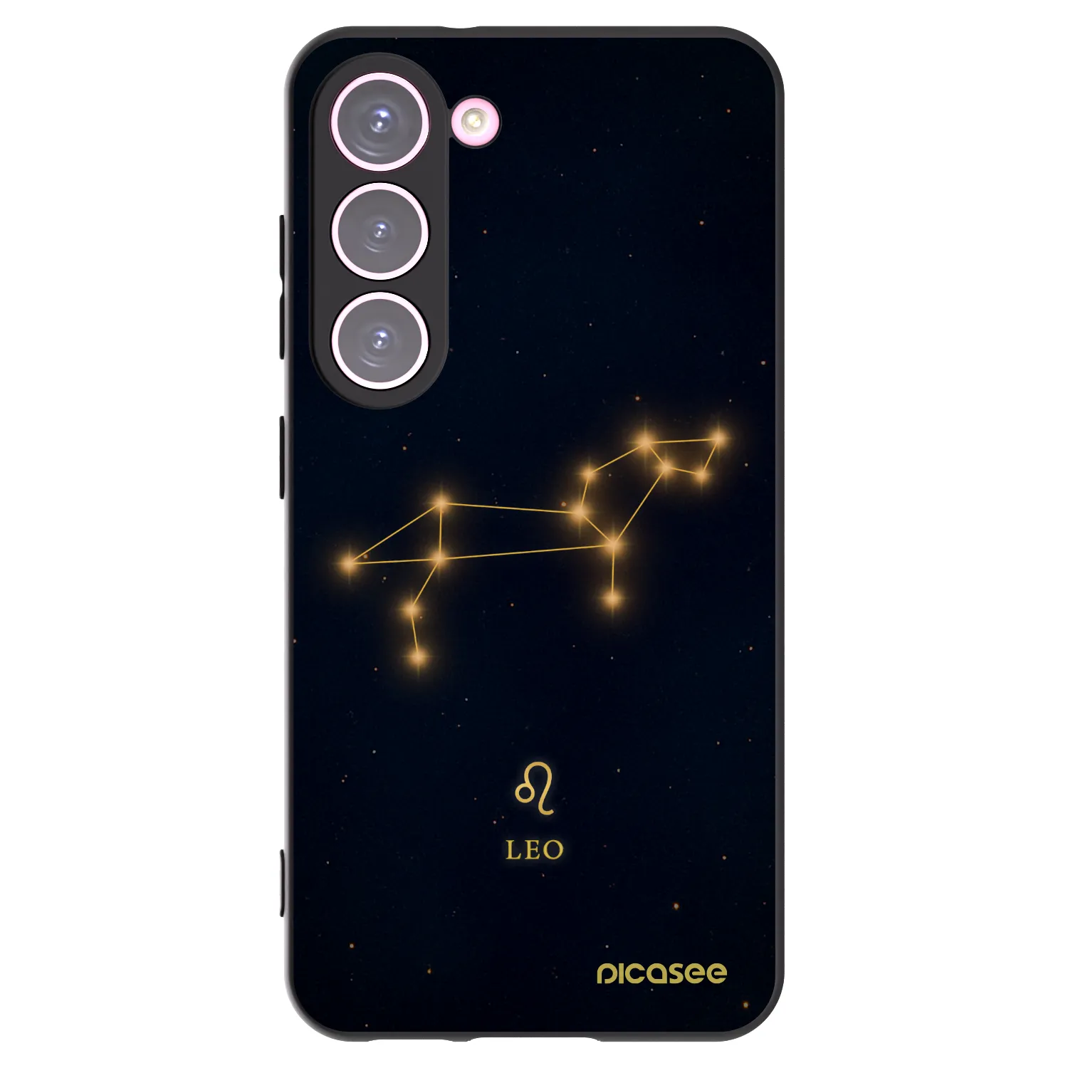 Picasee silikonowe czarne etui na Samsung Galaxy S23 5G - LEO