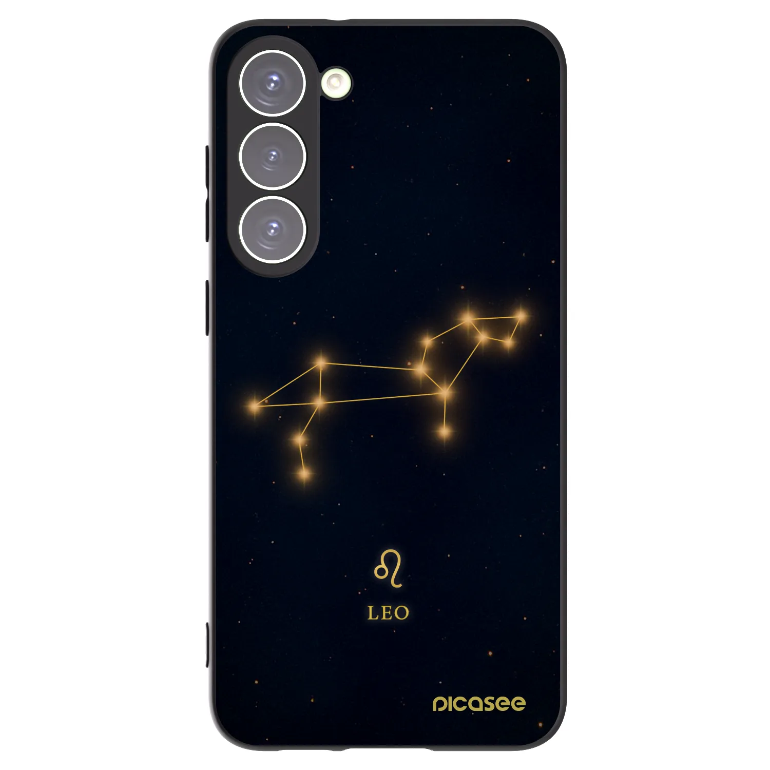 Picasee silikonowe czarne etui na Samsung Galaxy S23+ 5G - LEO