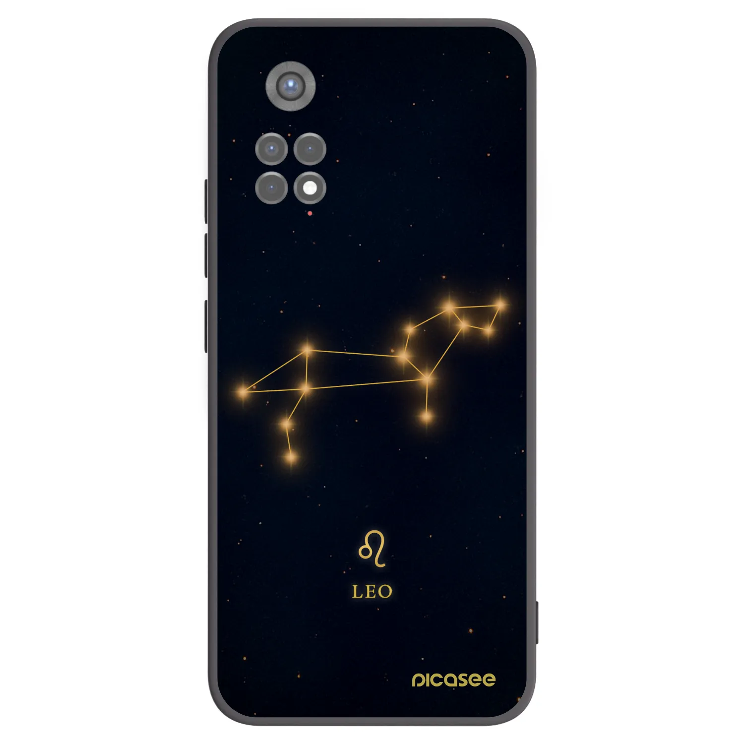 Picasee silikonowe czarne etui na Xiaomi Redmi Note 11S 5G - LEO