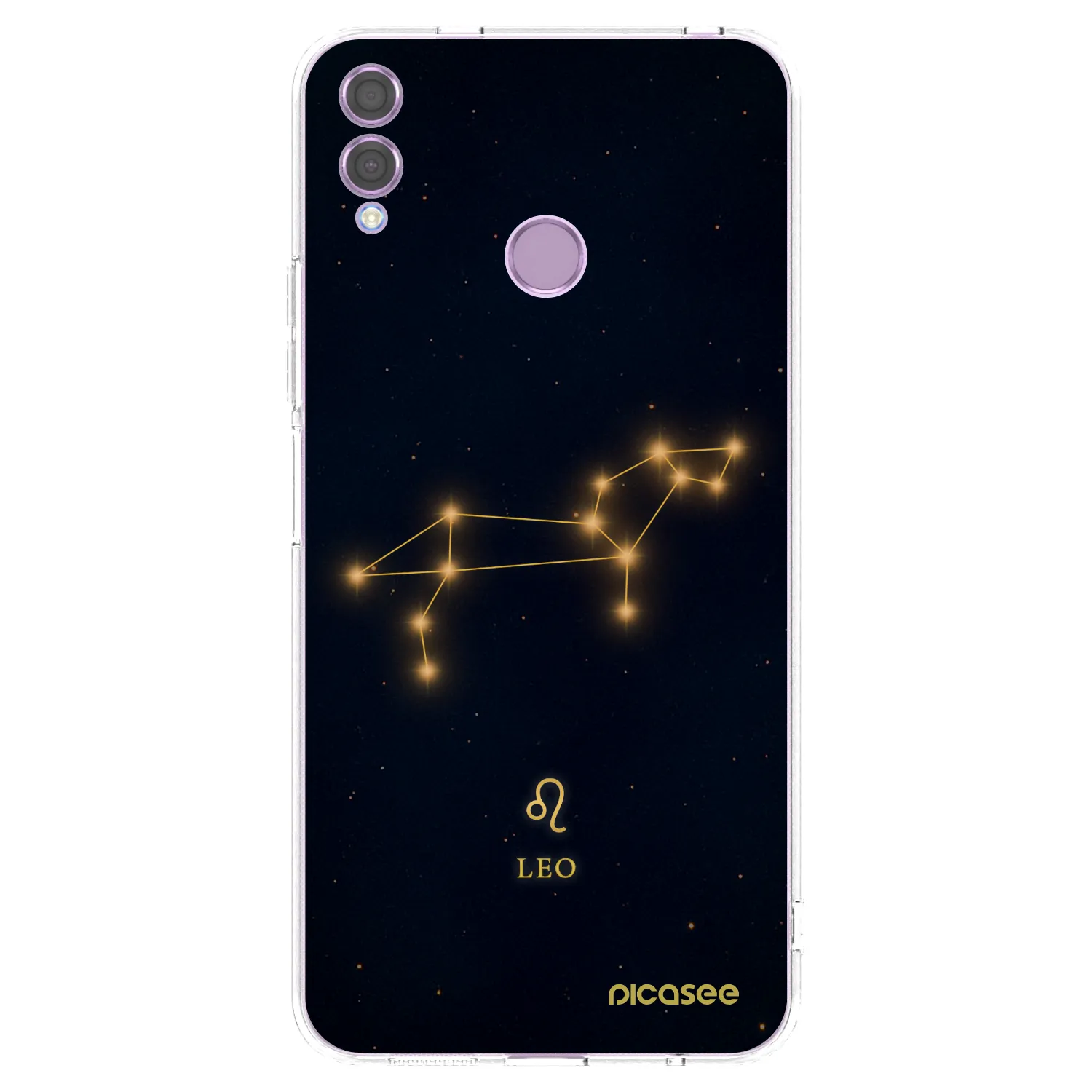 Picasee silikonowe przeźroczyste etui na Honor 8X - LEO
