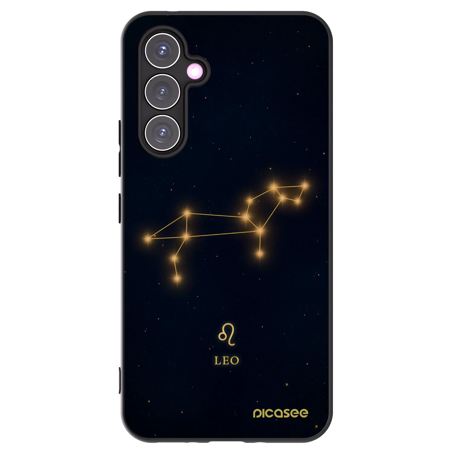 Picasee silikonowe czarne etui na Samsung Galaxy A54 5G A546B - LEO