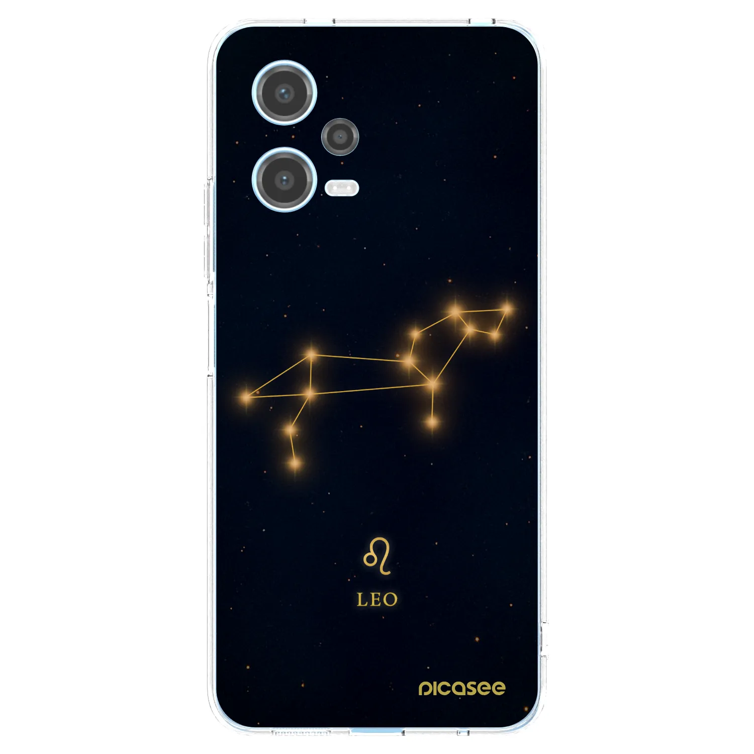 Picasee silikonowe przeźroczyste etui na Xiaomi Redmi Note 12 5G - LEO