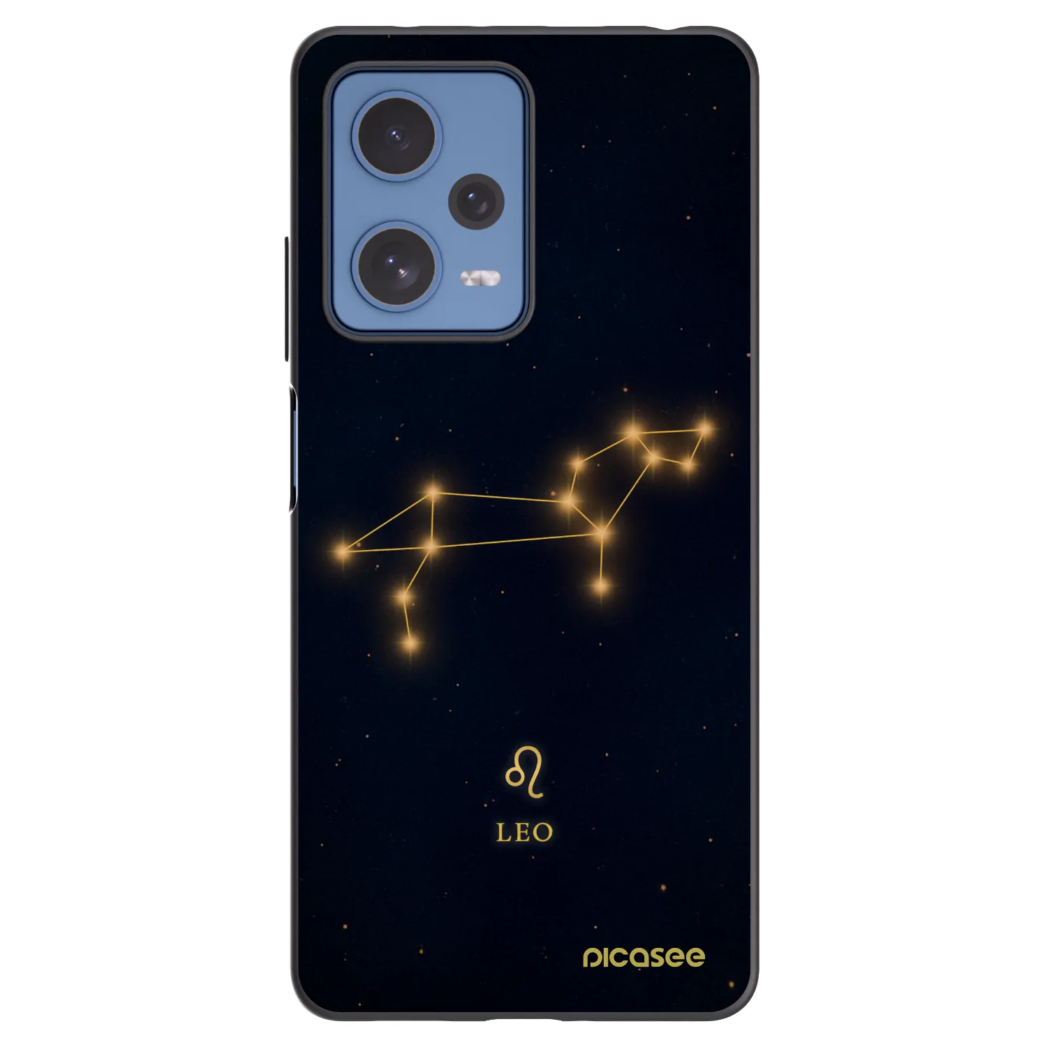 Picasee silikonowe czarne etui na Xiaomi Redmi Note 12 Pro 5G - LEO