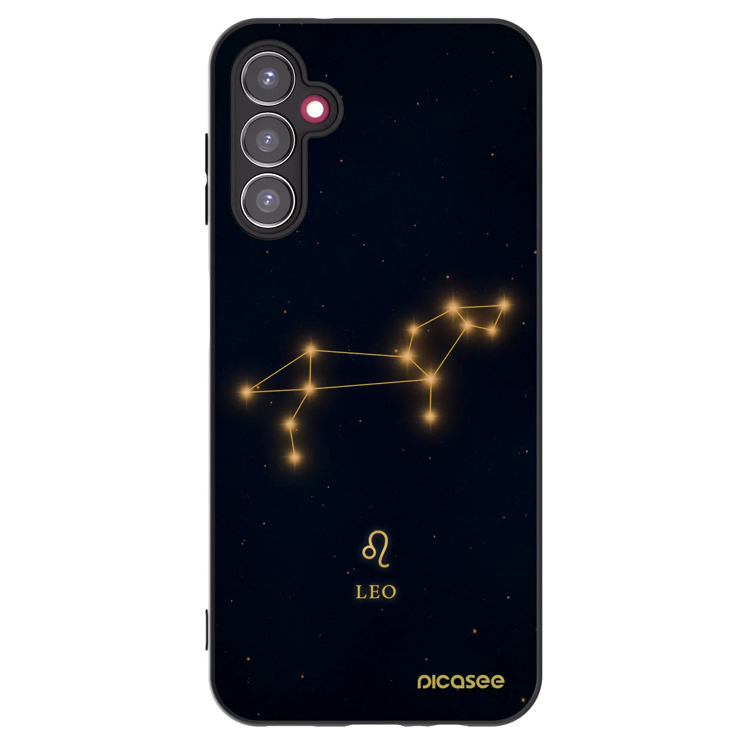 Picasee silikonowe czarne etui na Samsung Galaxy A14 5G A146P - LEO